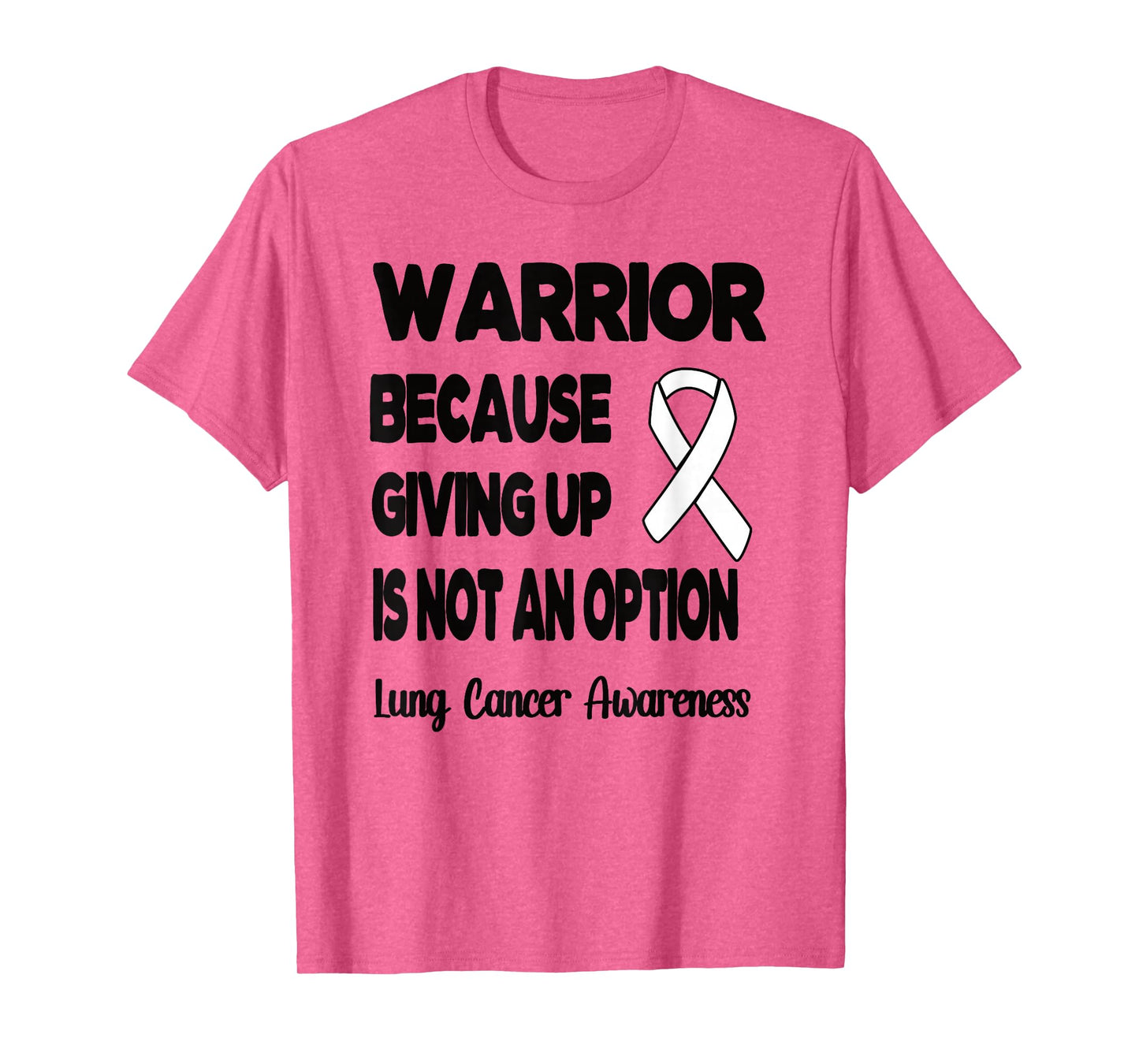Lung Cancer Warrior White Ribbon Lung Cancer Fighter T-Shirt