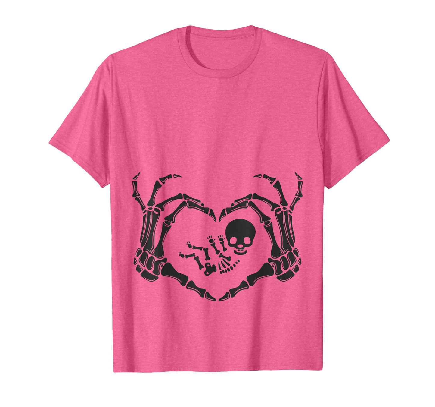 Halloween Skeleton Baby Rib Cage Pregnant Pumpkin New Mom T-Shirt