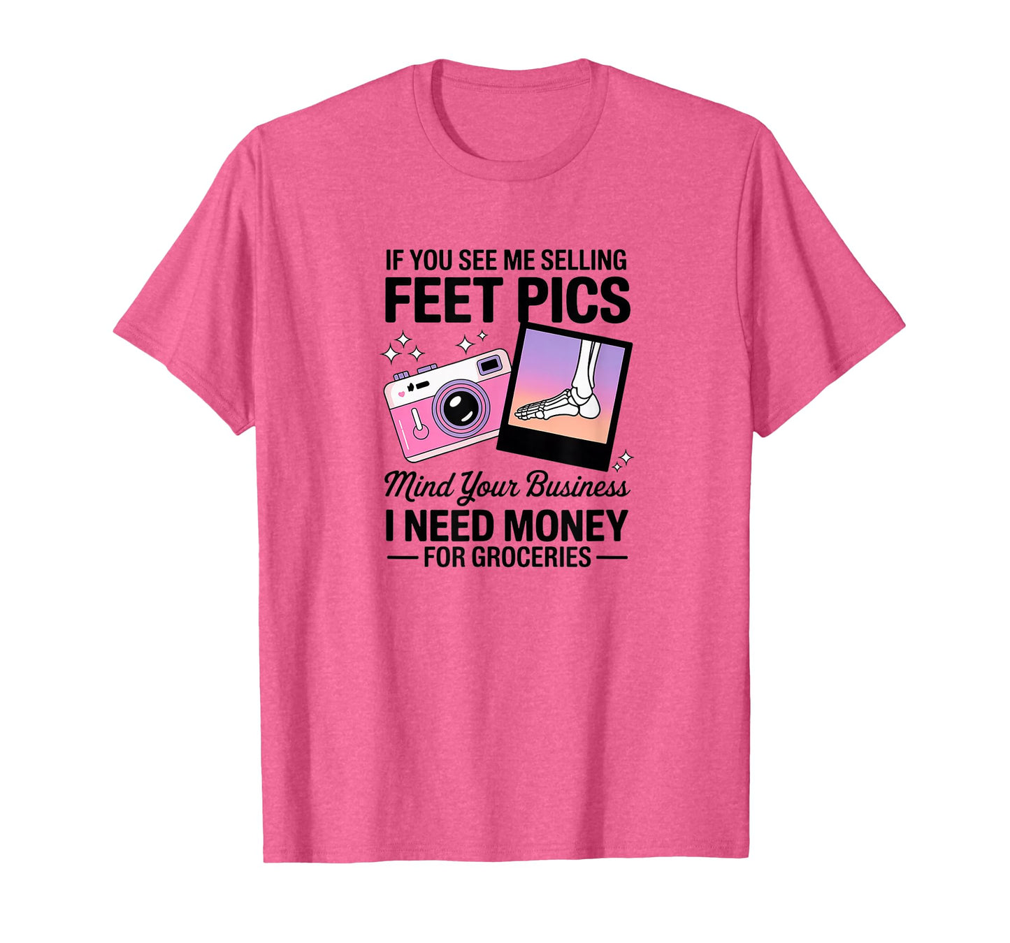 Funny Feet Pics Grocery Money Meme T-Shirt