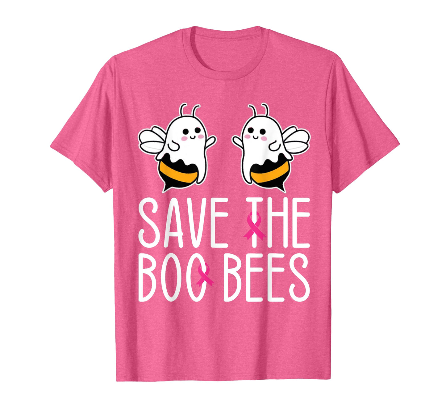 Save The Boo bees Breast Cancer Awareness Halloween Women T-Shirt