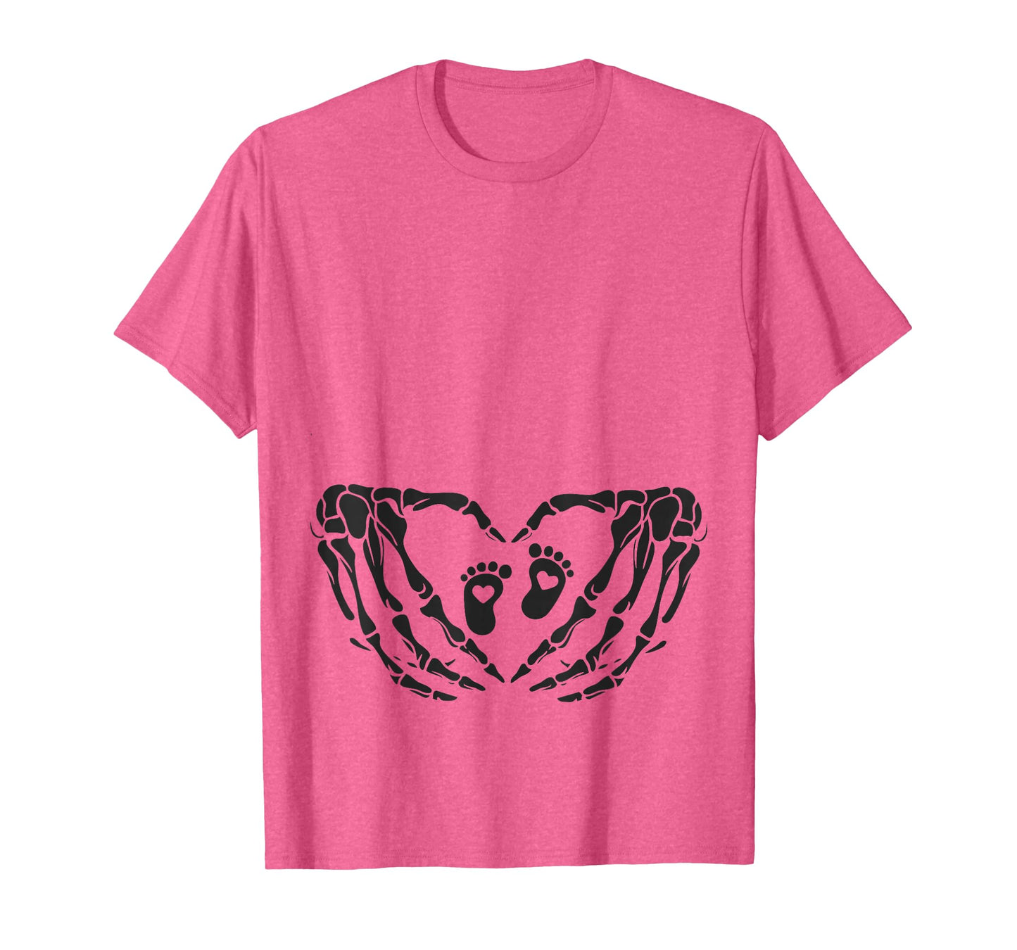 Halloween Skeleton Baby Rib Cage Pregnant Pumpkin New Mom T-Shirt