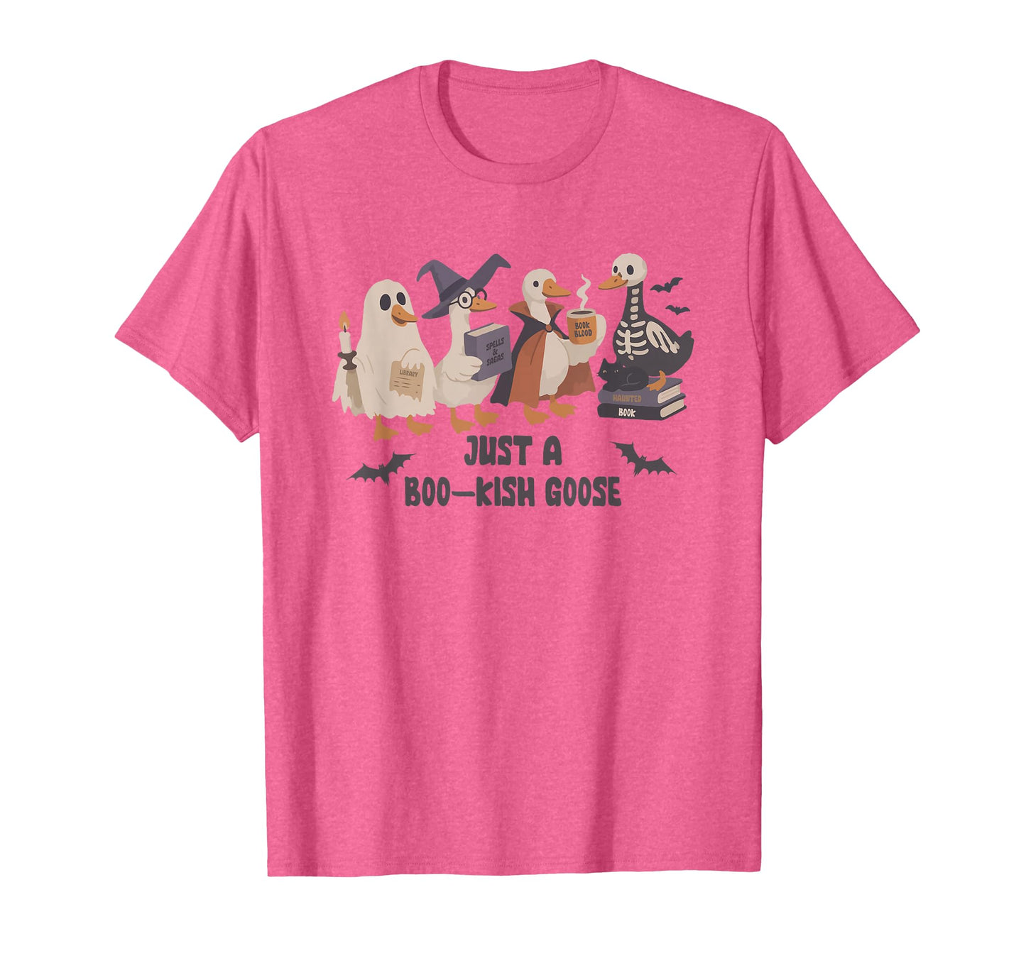 Just A Spooky Goose Halloween Silly Goose Funny Halloween T-Shirt