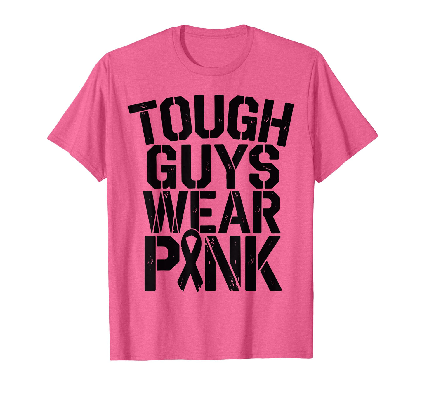 Tough Guys Wear Pink Breast Cancer Awareness Men Boys Youth T-Shirt