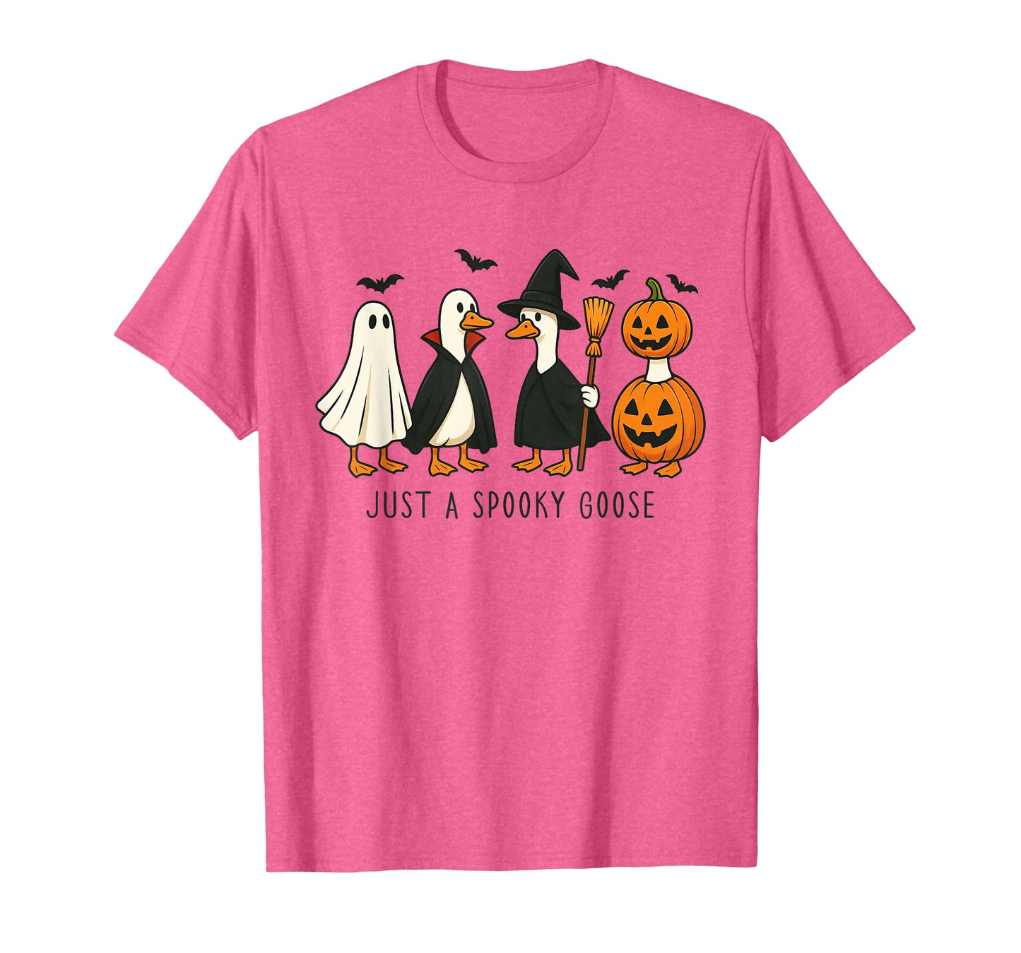 Just A Spooky Goose Halloween Silly Goose Funny Halloween T-Shirt