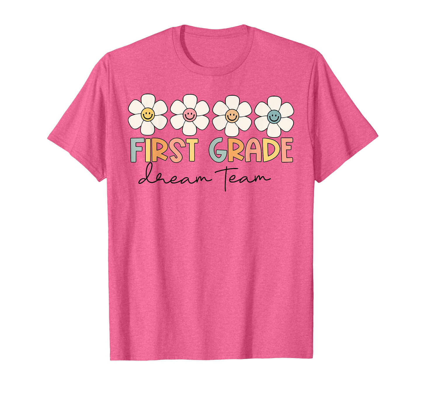 First Grade Dream Team Retro Back To School Teacher Student T-Shirt