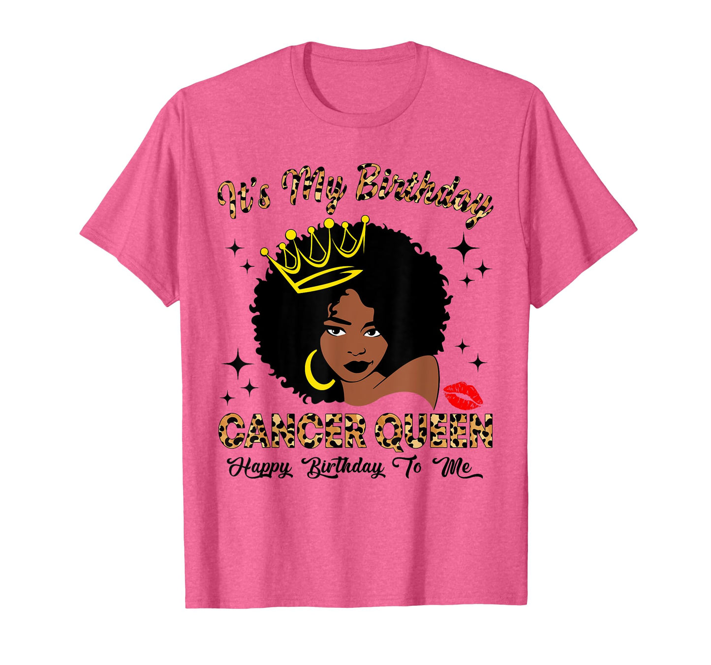 It's My Birthday Cancer Queen African American Women T-Shirt