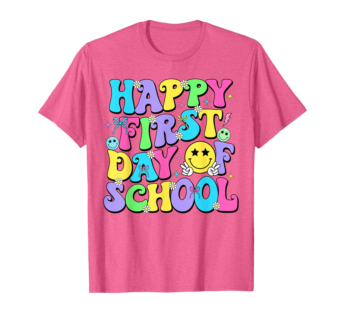 Happy First Day Of School Shirts Teacher Kids Back To School T-Shirt