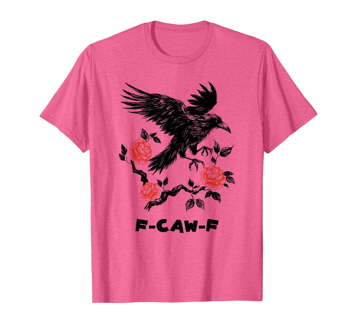 F-CAW-F Crow Japanese Style Art Adult Humor T-Shirt