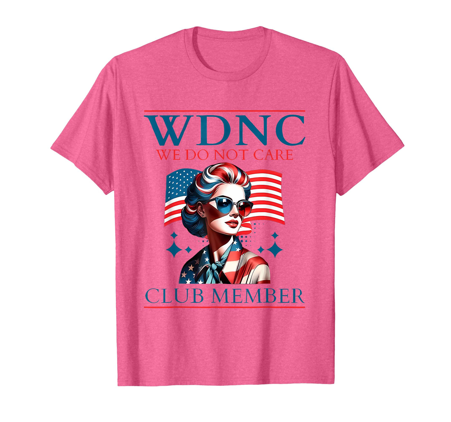 America Proud Member of WDNC We Do Not Care Club Skeleton T-Shirt