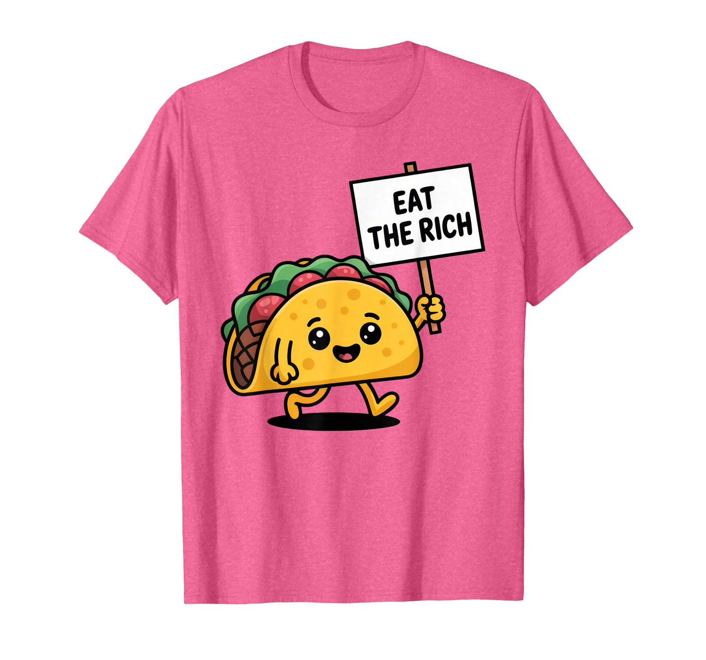 Eat The Rich Funny Taco Cartoon for Food Lovers and T-Shirt