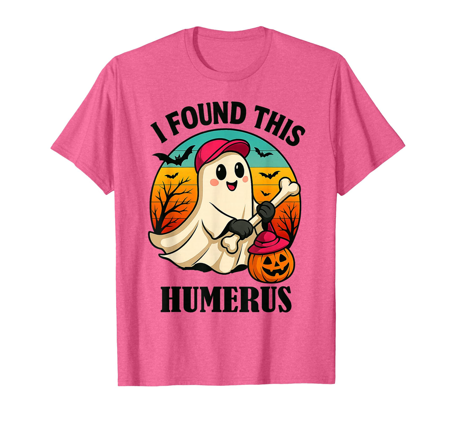 I Found This Humerus Funny Ghost Bone Halloween Costume T-Shirt
