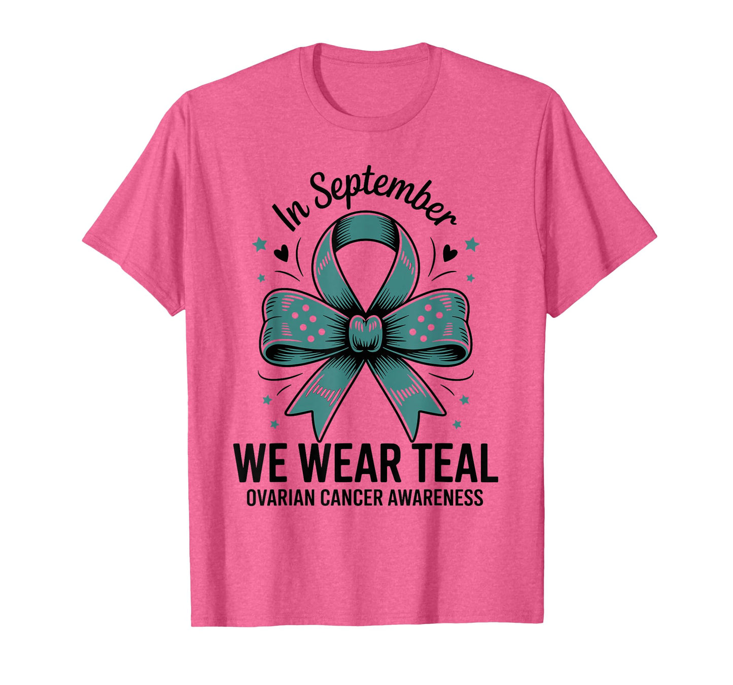 I Wear Teal For My Mom Ovarian Cancer Awareness T-Shirt