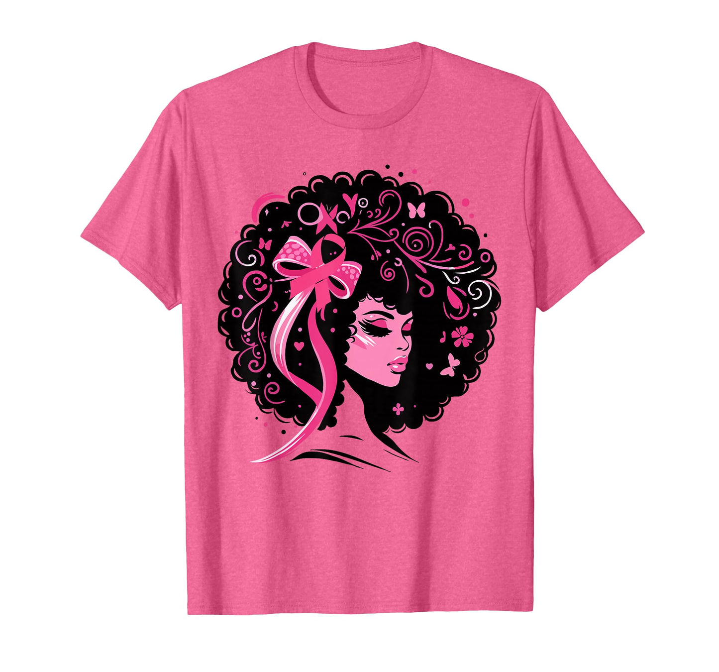 Breast Cancer Black African American Women Support Pink T-Shirt