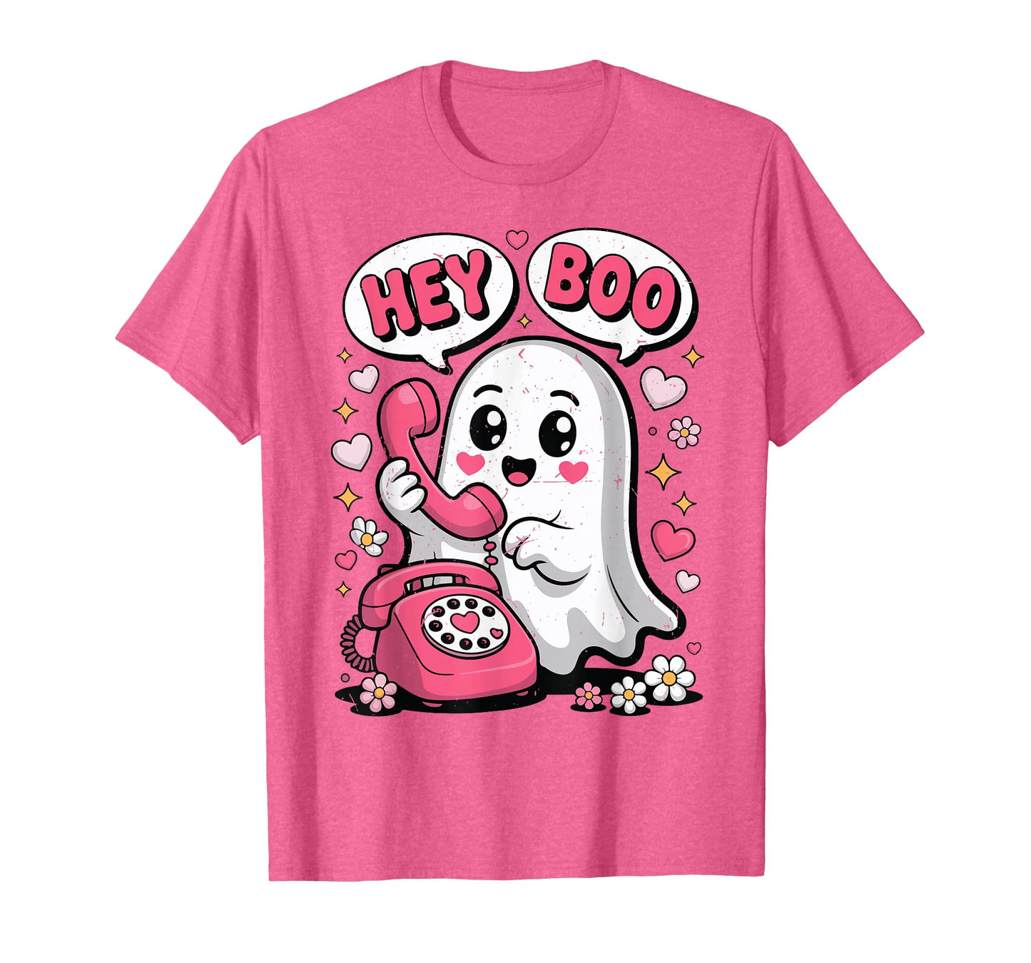 Funny Halloween Hey-Boo Girl Toddler Cute Ghost Halloween T-Shirt