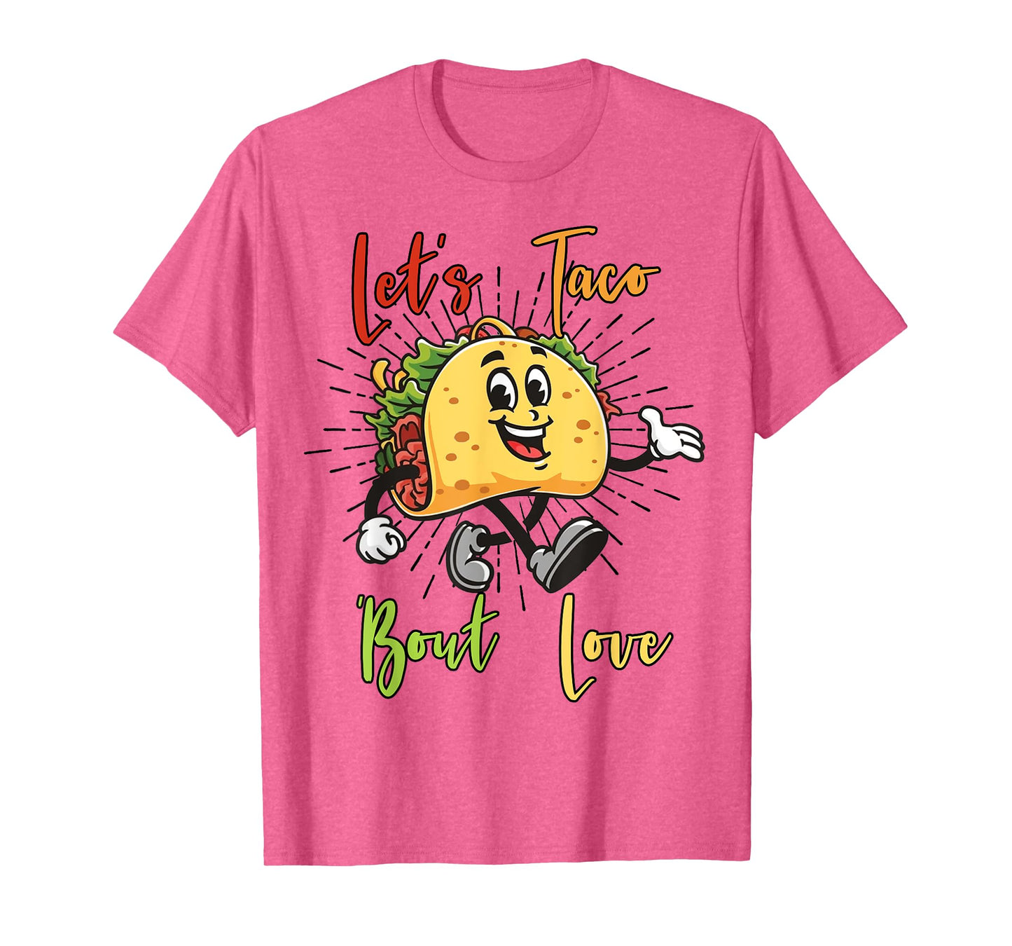 Cute Lets Taco Bout Love Funny Mexican Bridal Shower Fiesta T-Shirt