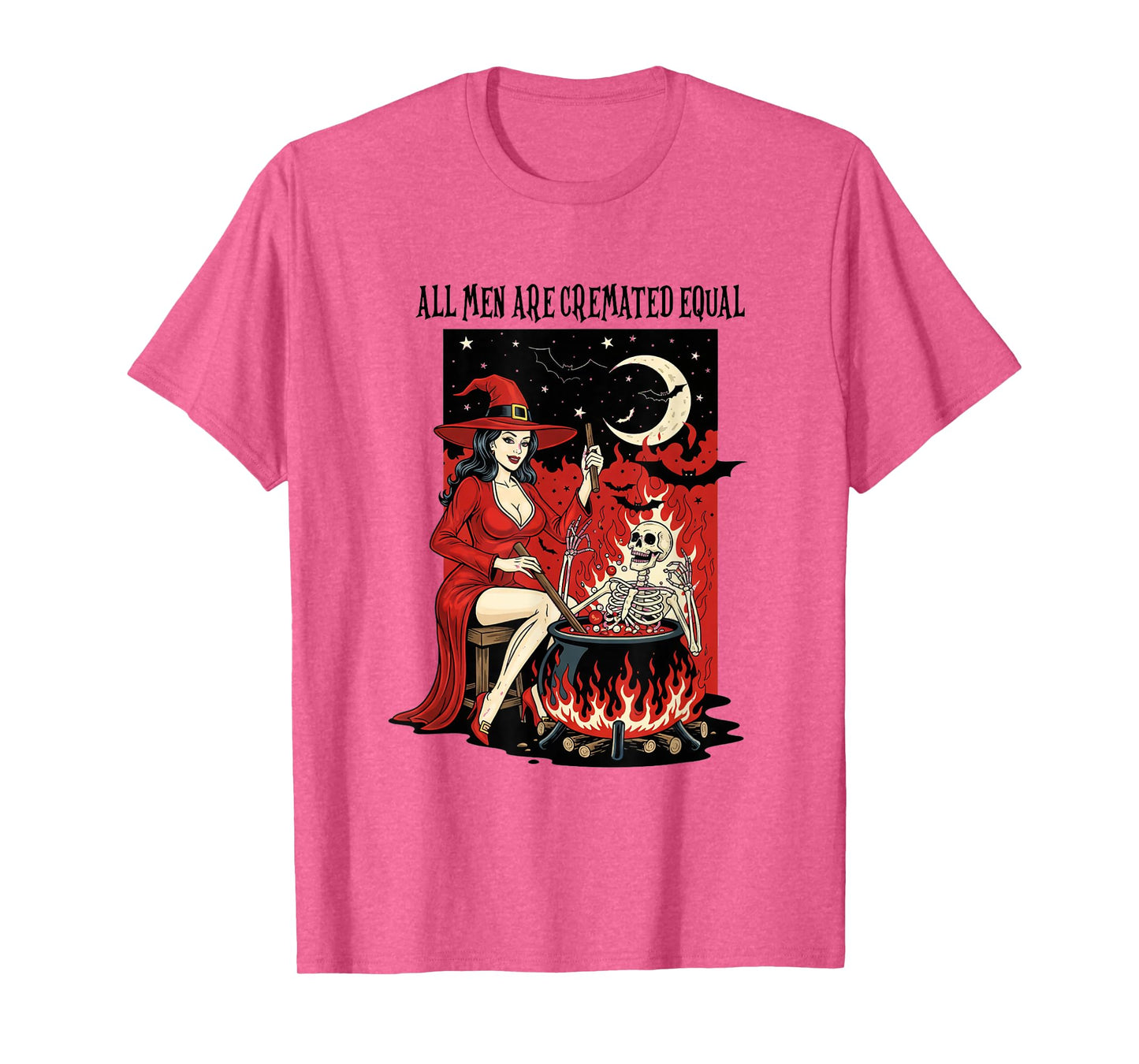 All Men are Cremated Equal Funny Witch Feminist Halloween T-Shirt