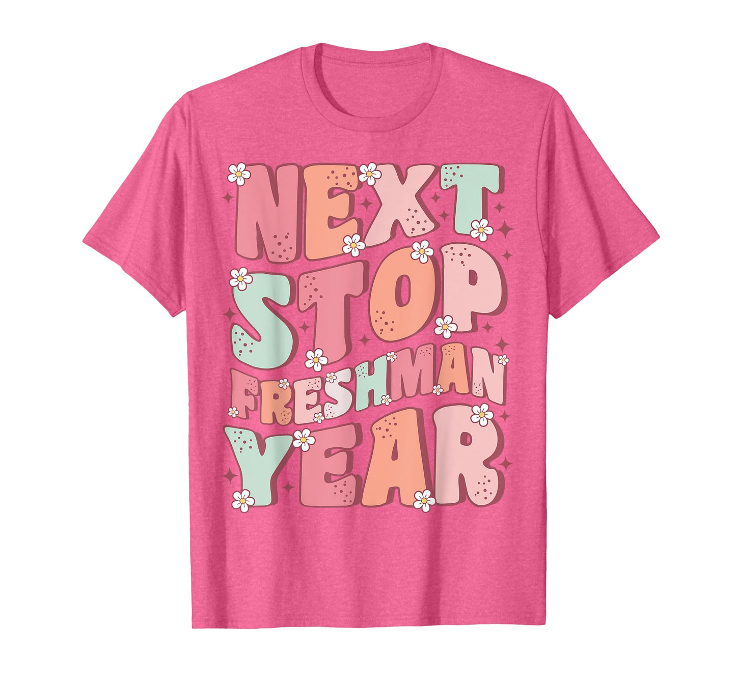 Next Stop Freshman Year Groovy Last Day of Middle School T-Shirt