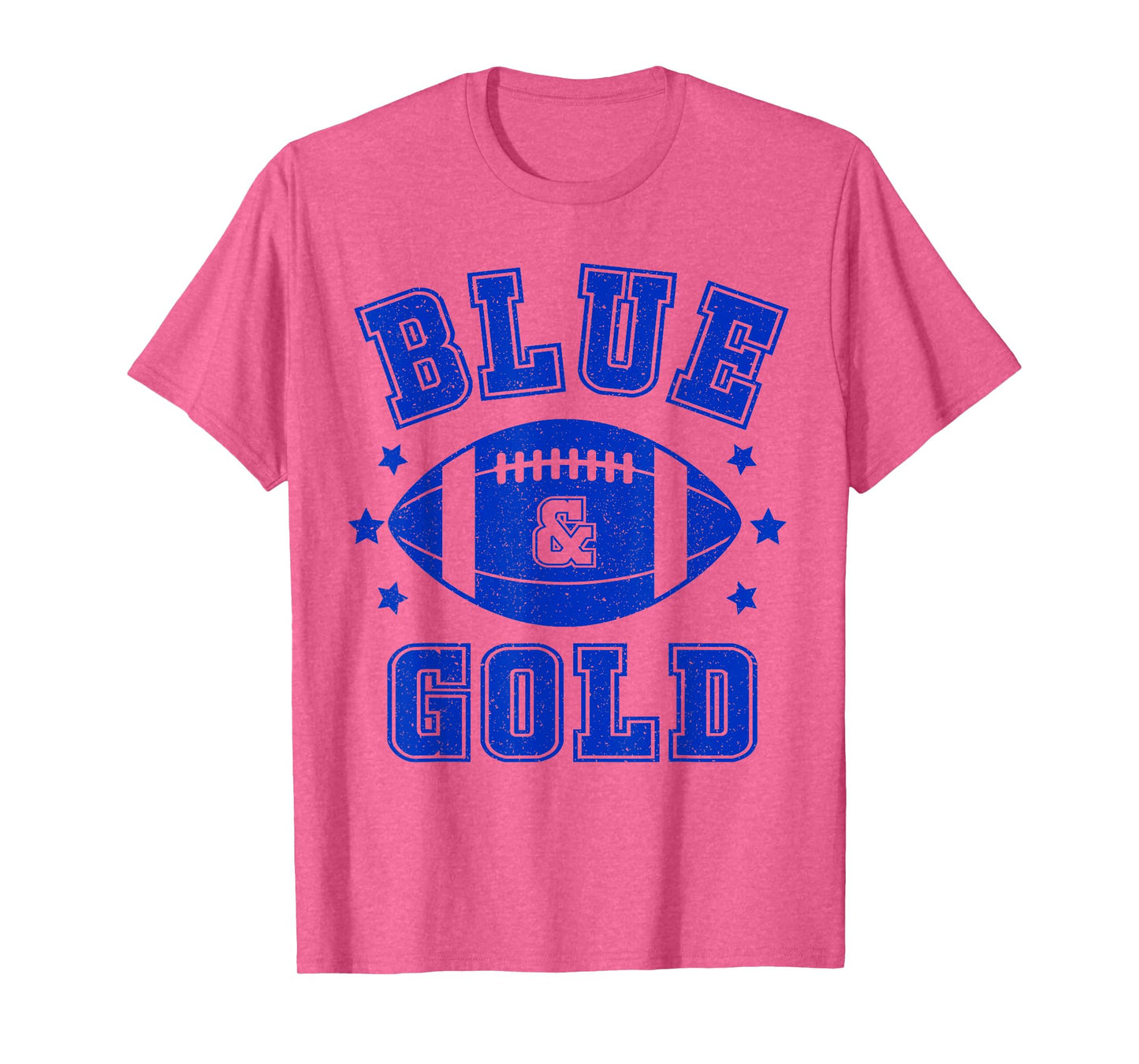 On Gameday Football We Wear Blue And Gold School Spirit T-Shirt