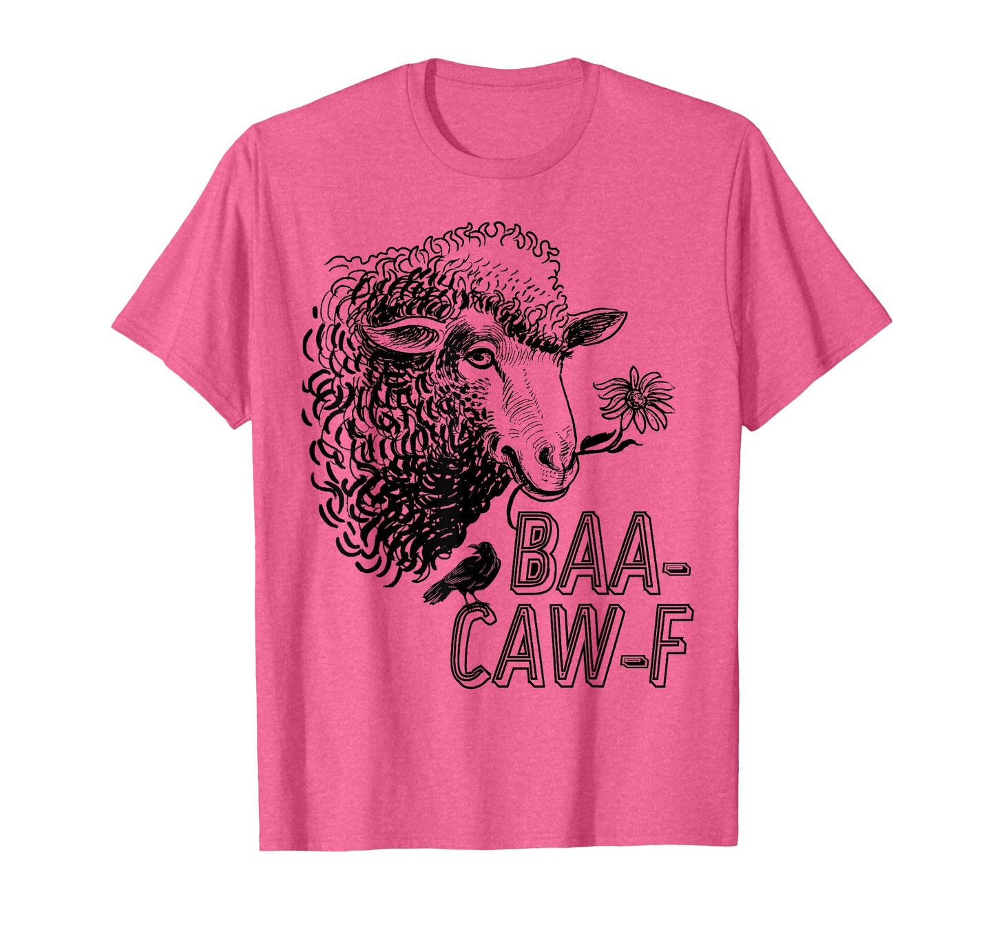 Sheep Baa + Crow Caw Back Off Pun Tee for Introverts & Teens T-Shirt