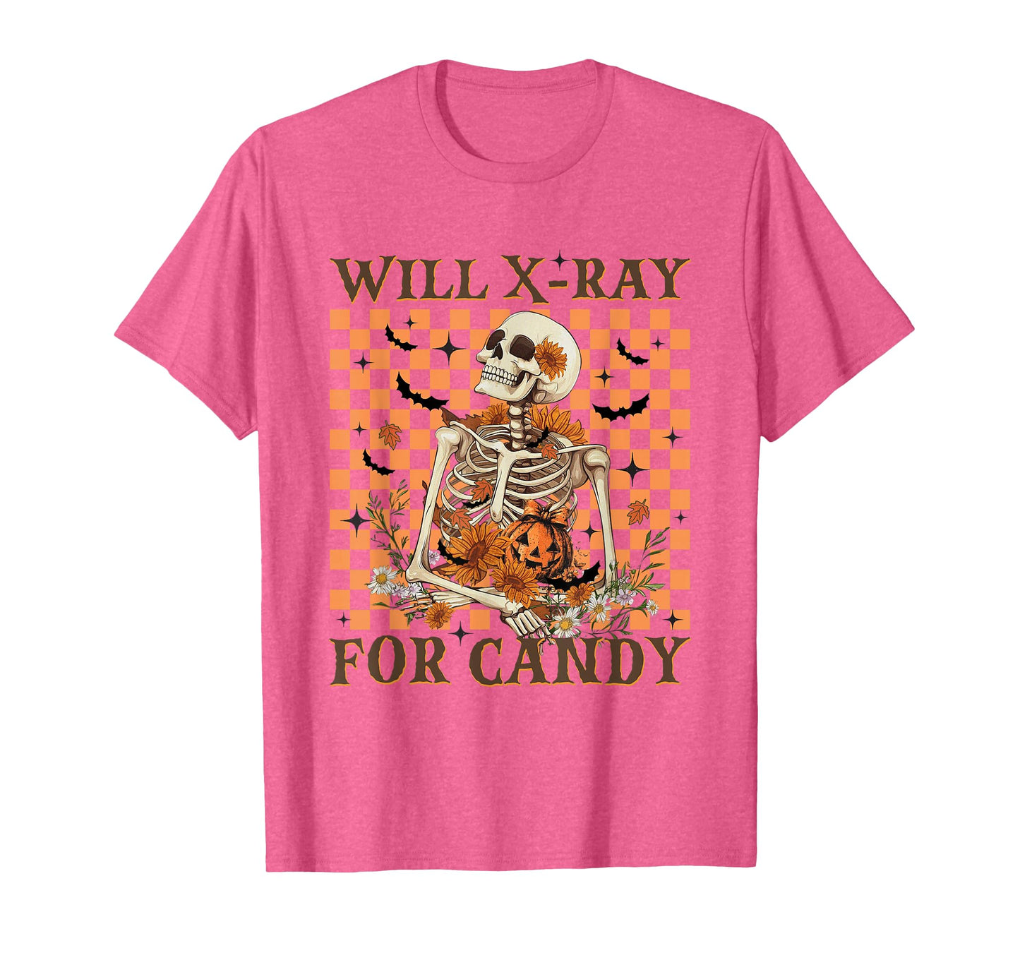 Women X-ray Tech Halloween Skeleton Radiology Department T-Shirt
