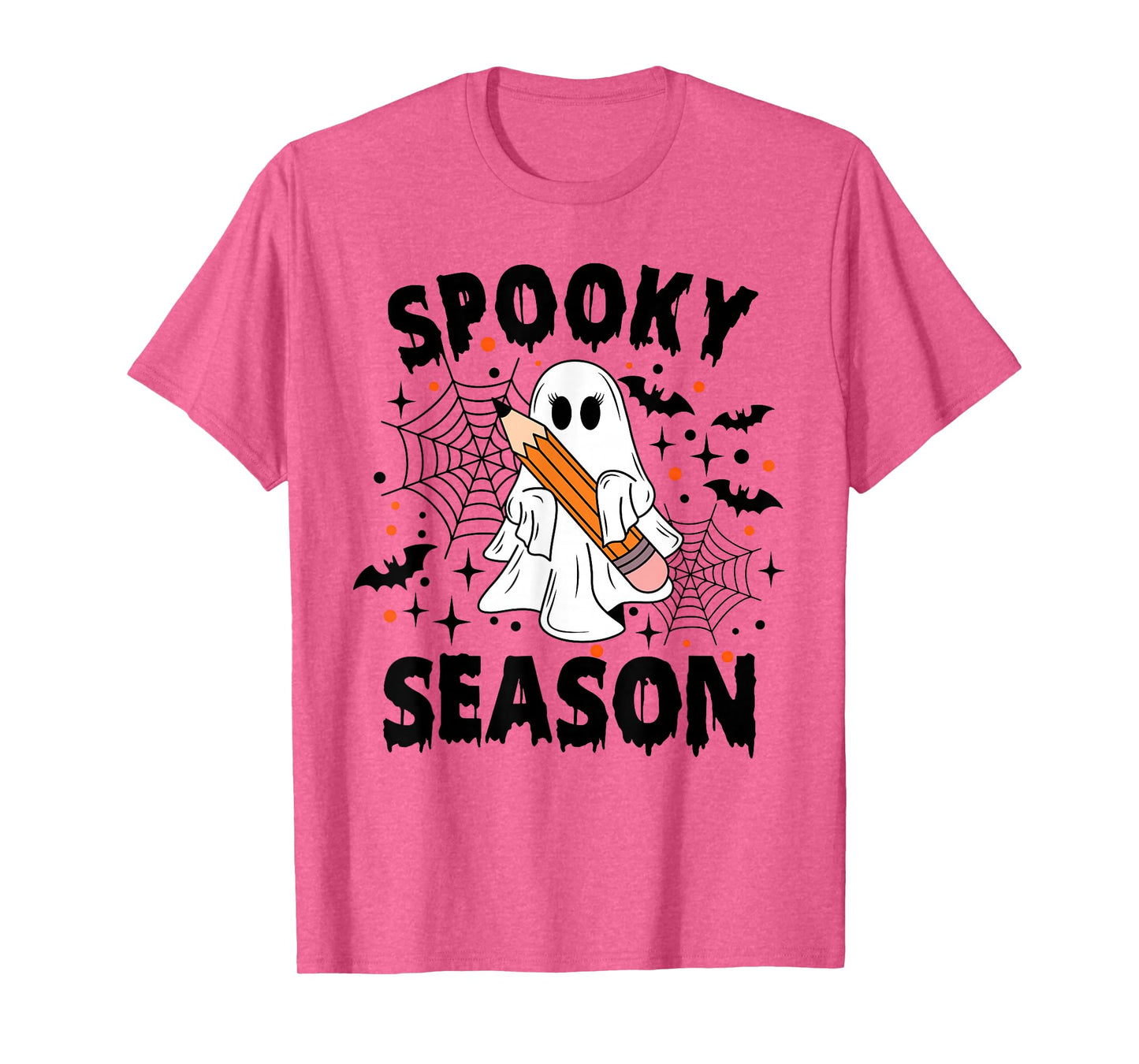 Spooky Season Halloween Ghost Groovy Halloween Women Girls T-Shirt