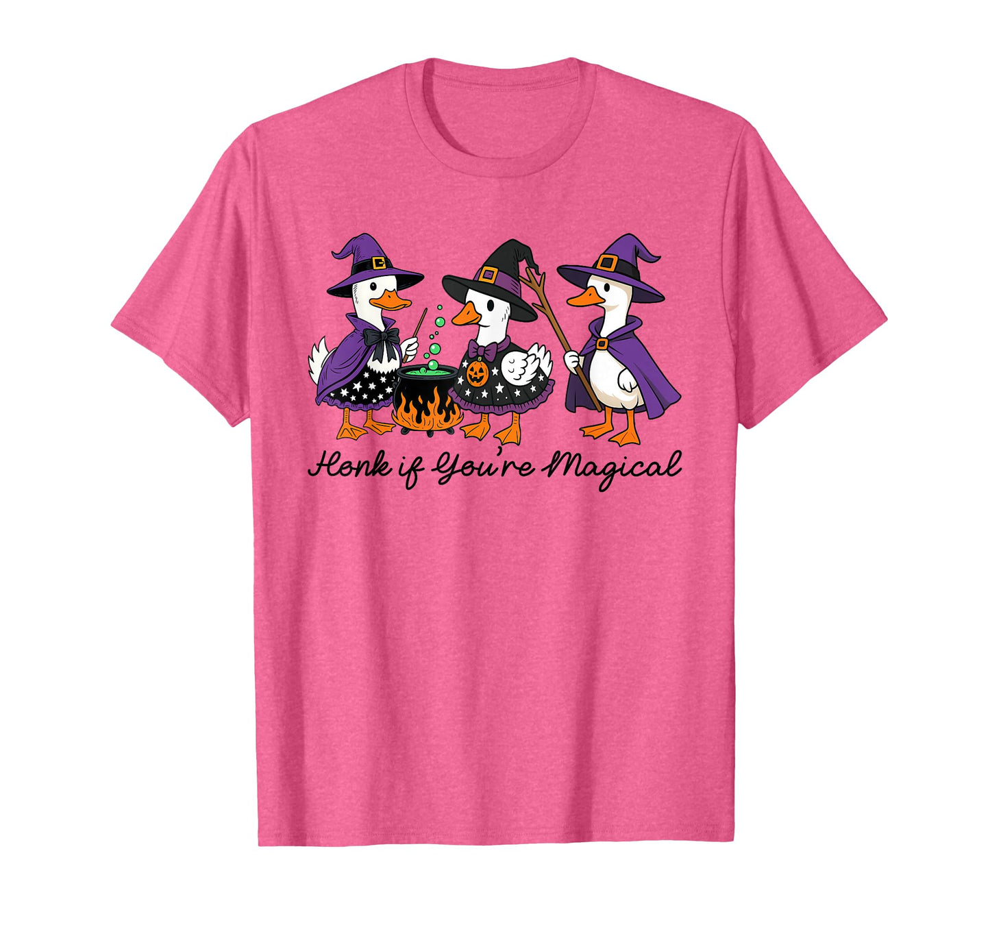 Honk If You're Magical, Duck Duck Boo, Spook Goose Halloween T-Shirt