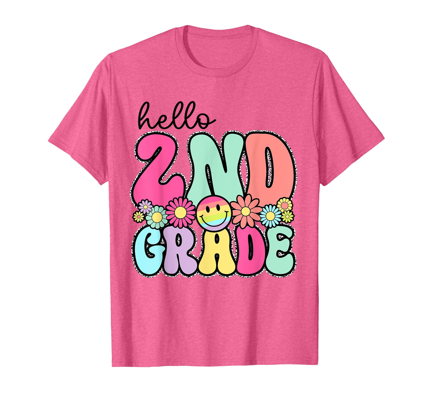 Hello 2nd Grade First Day Back To School Teachers Girls Kids T-Shirt