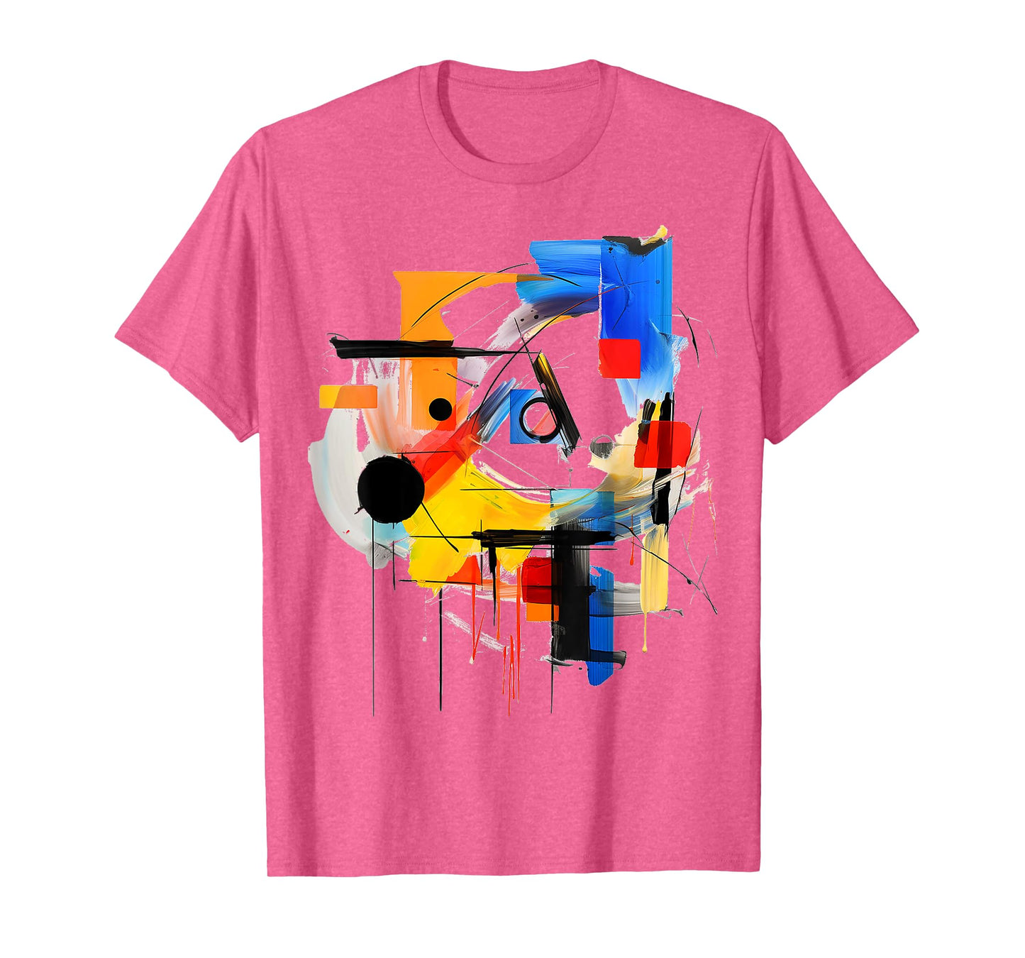 Art Colorful Abstract Geometric Painting Graphic Art T-Shirt