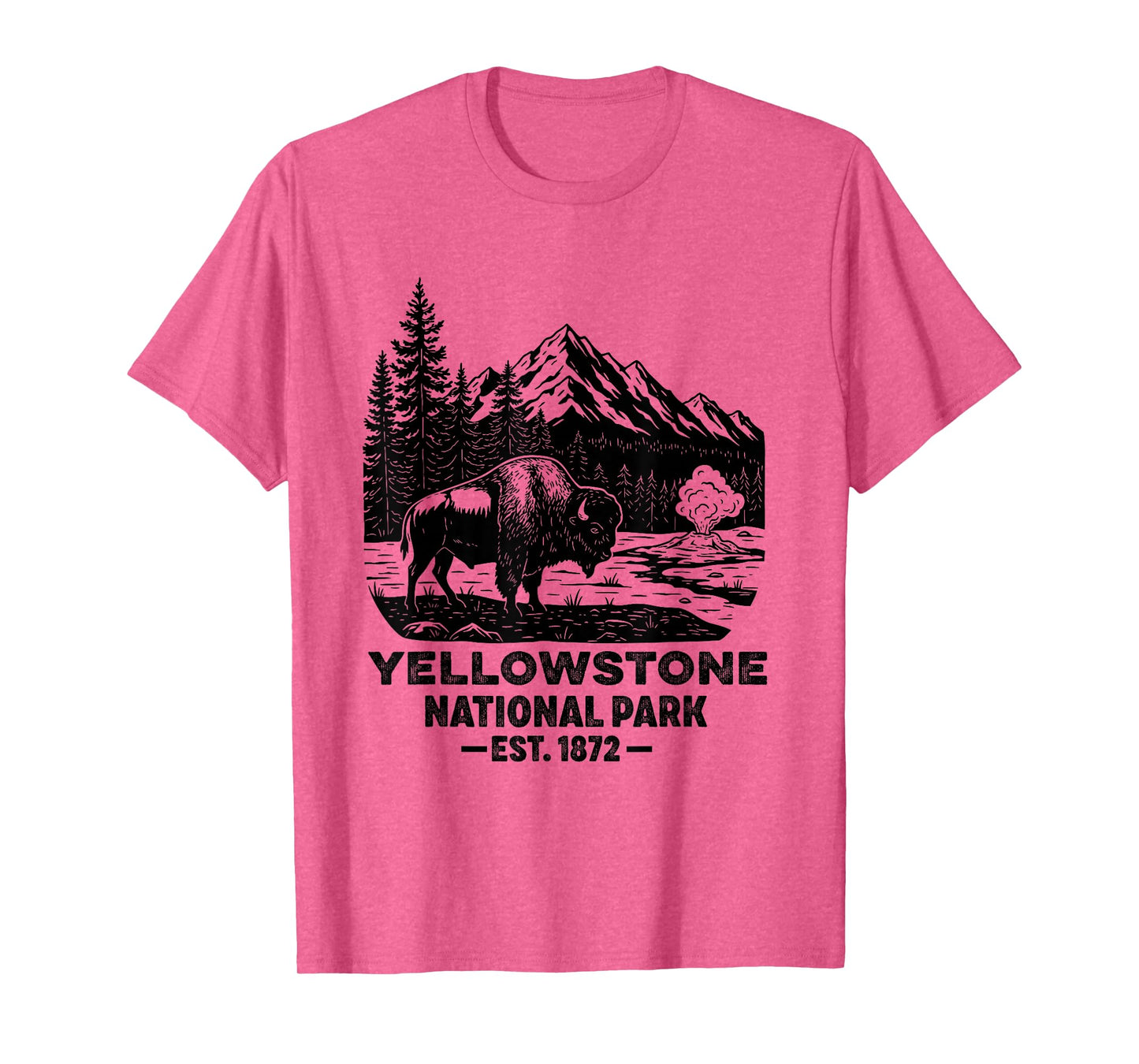 Yellowstone National Park Bison Souvenir Men Women Kids T-Shirt