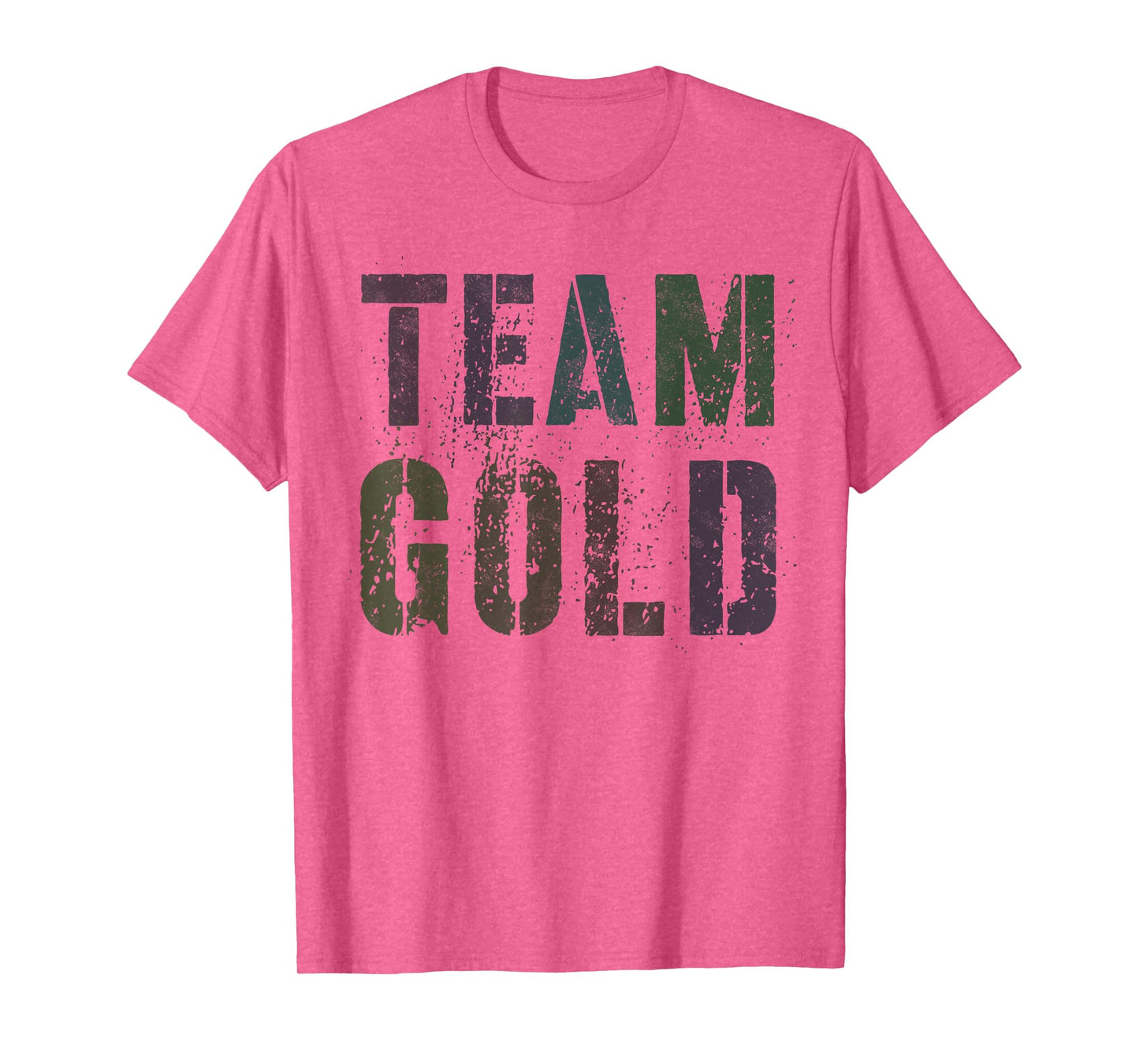 Vintage TEAM GOLD Summer Camp War Game Childhood Cancer T-Shirt for Men Women Kids