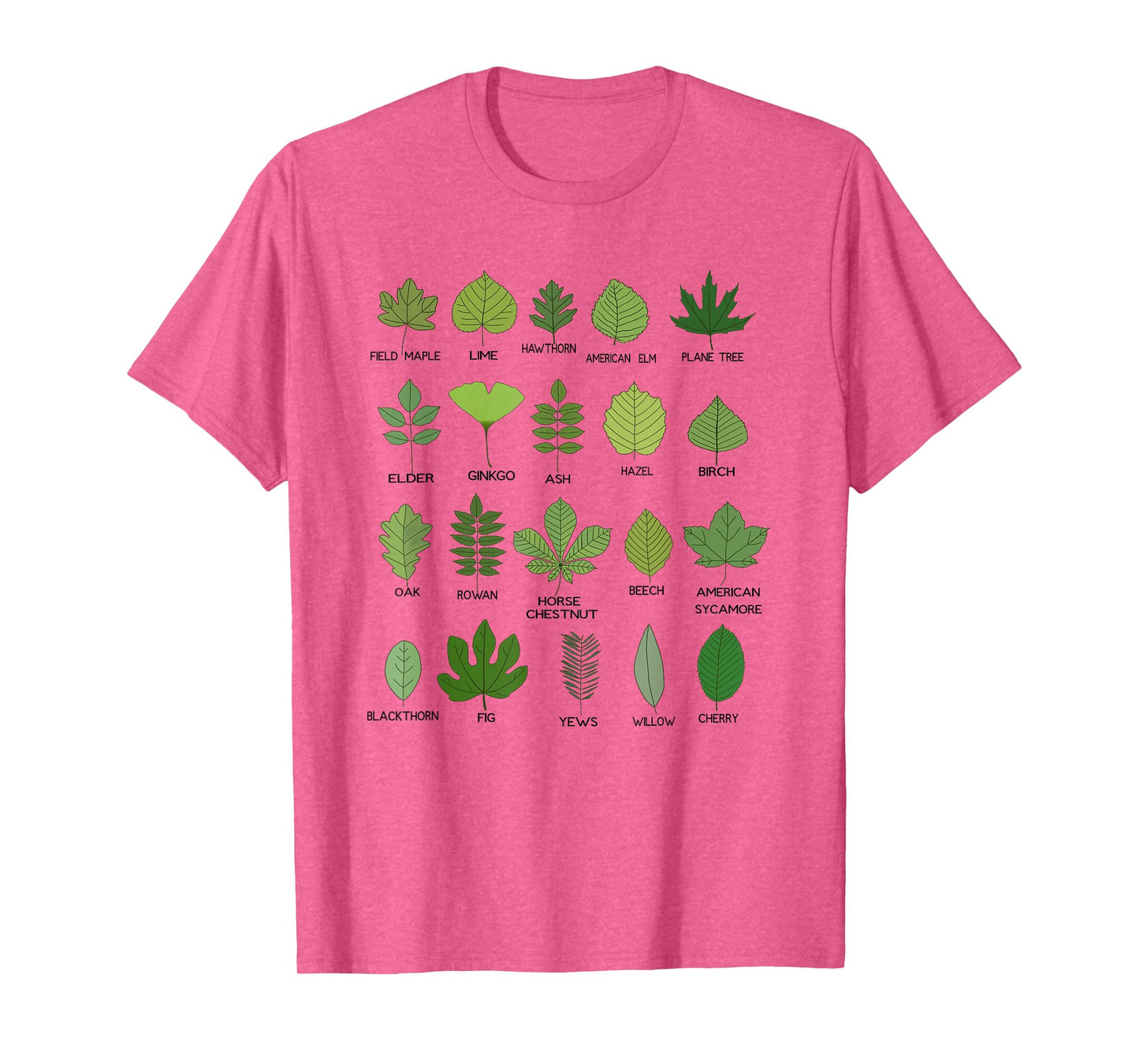 Botanical Beauty, Different Types of Tree Leaves T-Shirt