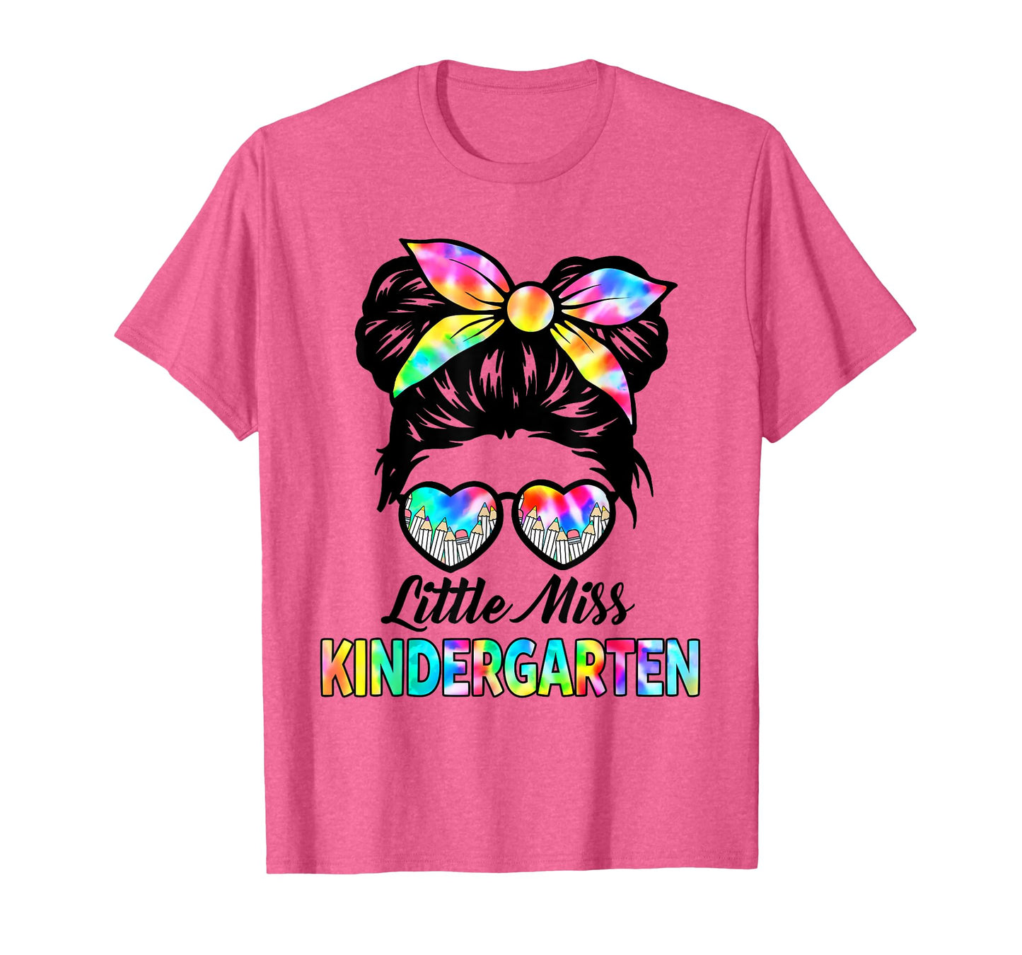 Little Miss KINDERGARTEN First Day Back To School Girls Kids T-Shirt