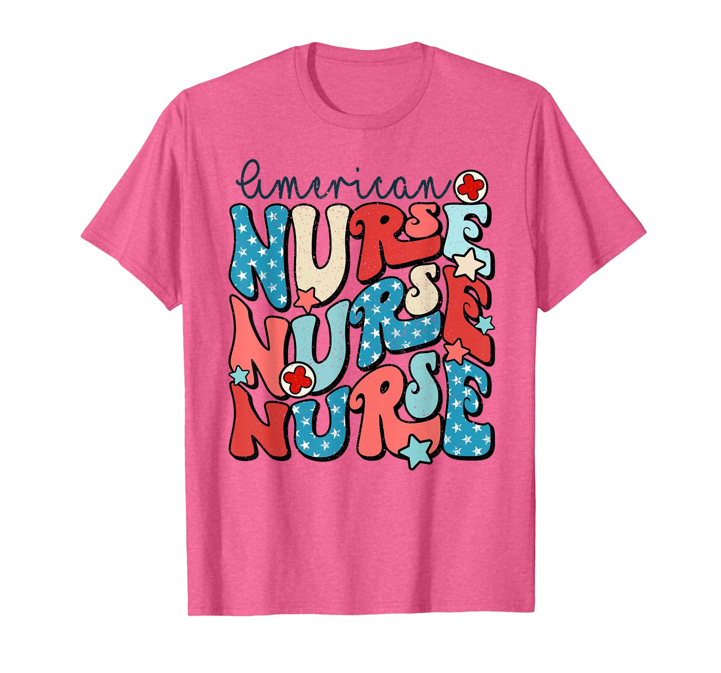 American Nurse 4th Of July Patriotic Nurse Memorial Day T-Shirt