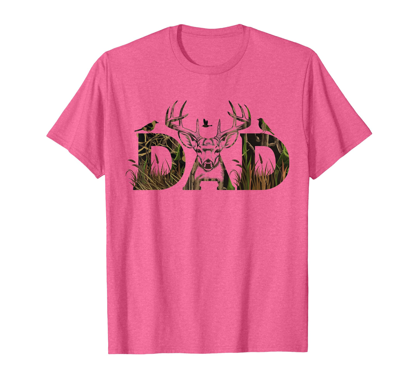 Camo Deer Hunting Dad T-Shirt Hunting Dad Apparel T-Shirt