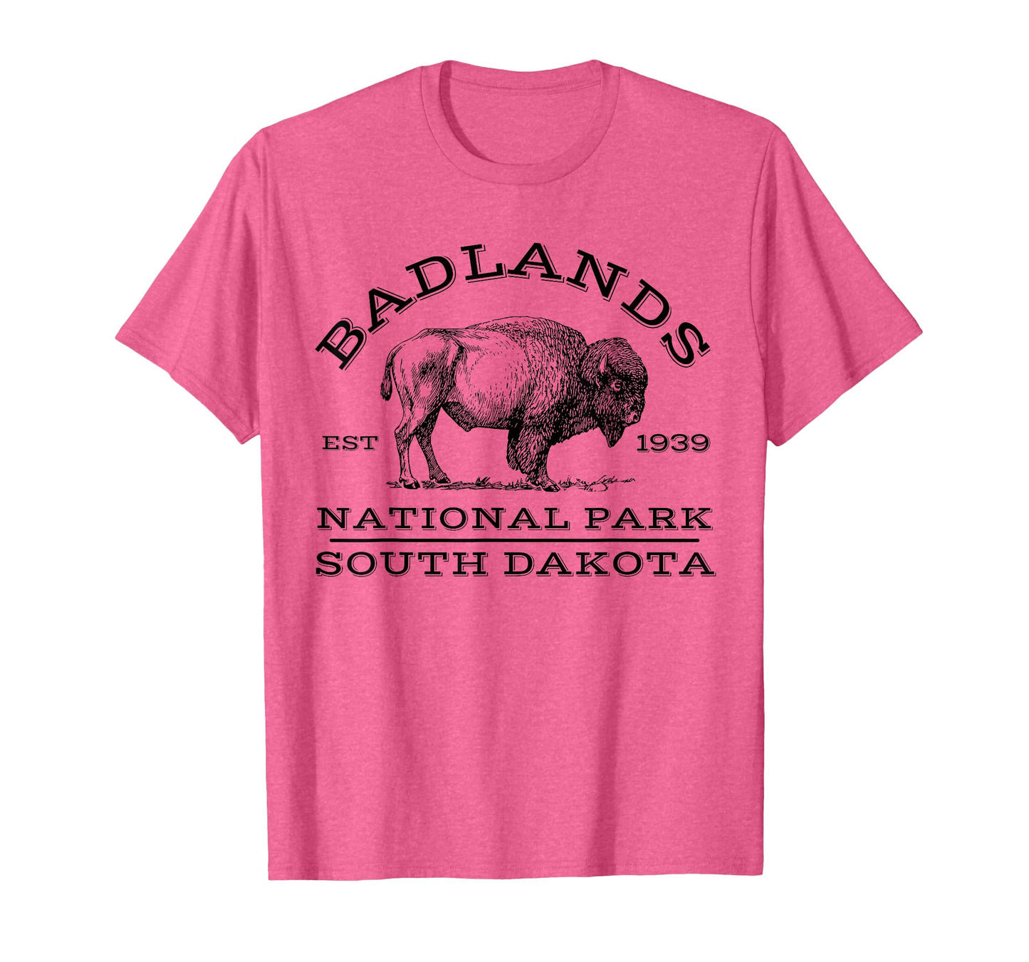Badlands National Park Buffalo South Dakota Hike Outdoors T-Shirt