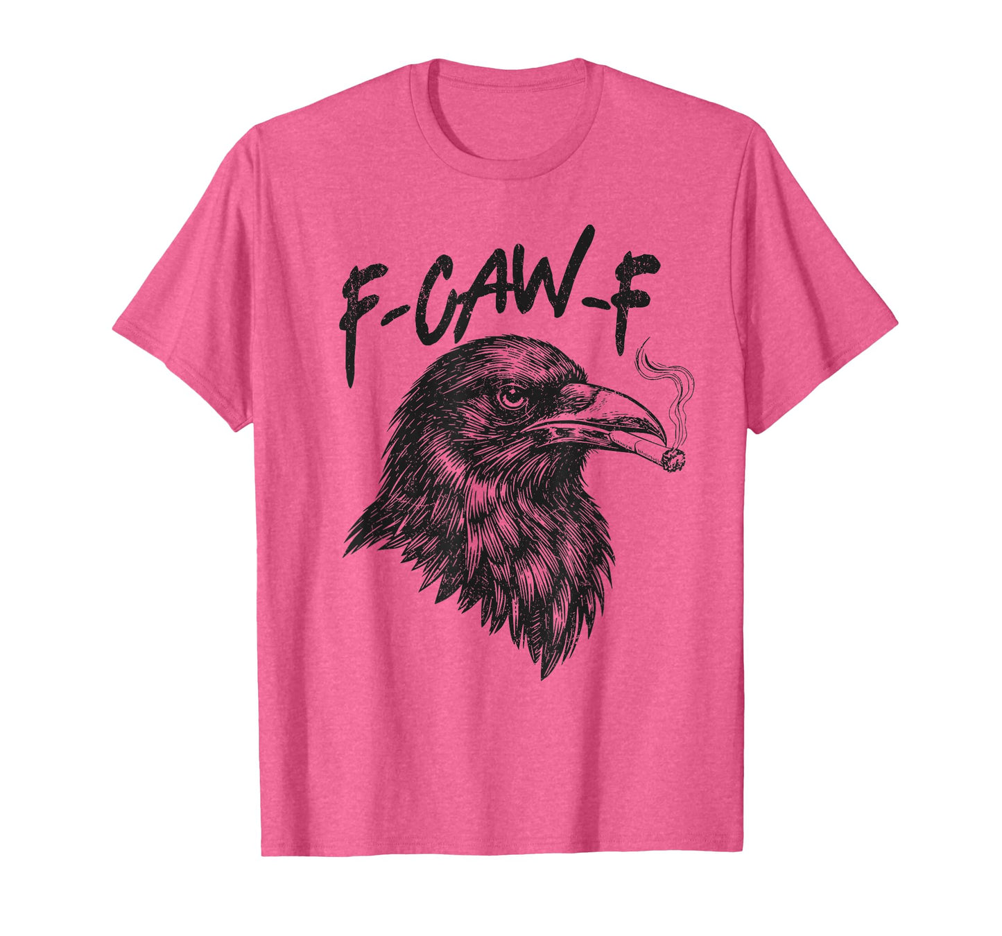Vintage Funny Grumpy Crow Who DGAF F-Caw-F T-Shirt