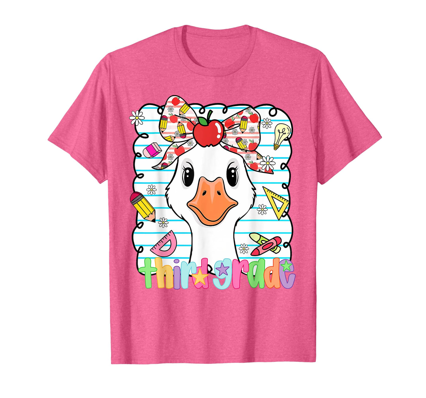 3rd Grade Goose Third Grade First Day Back to School Teacher T-Shirt