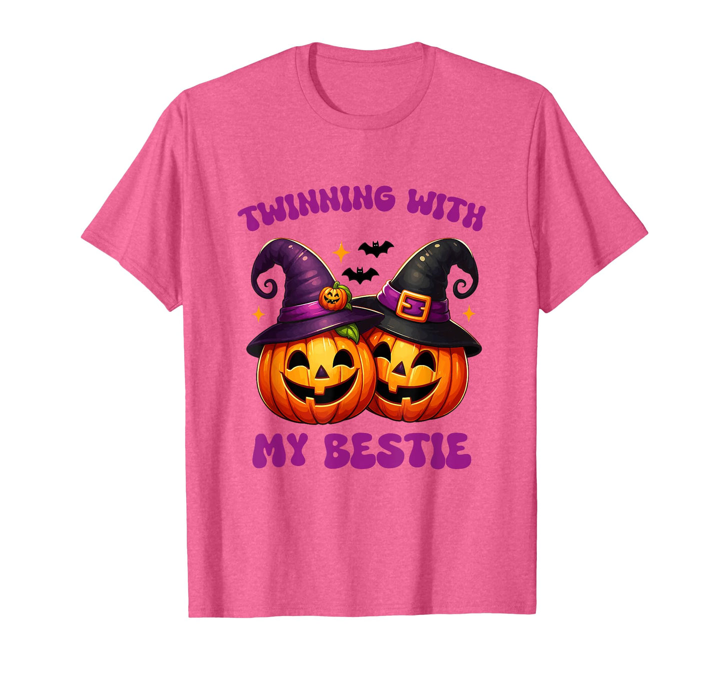 Twinning With My Bestie Halloween Pumpkin For Women And Men T-Shirt