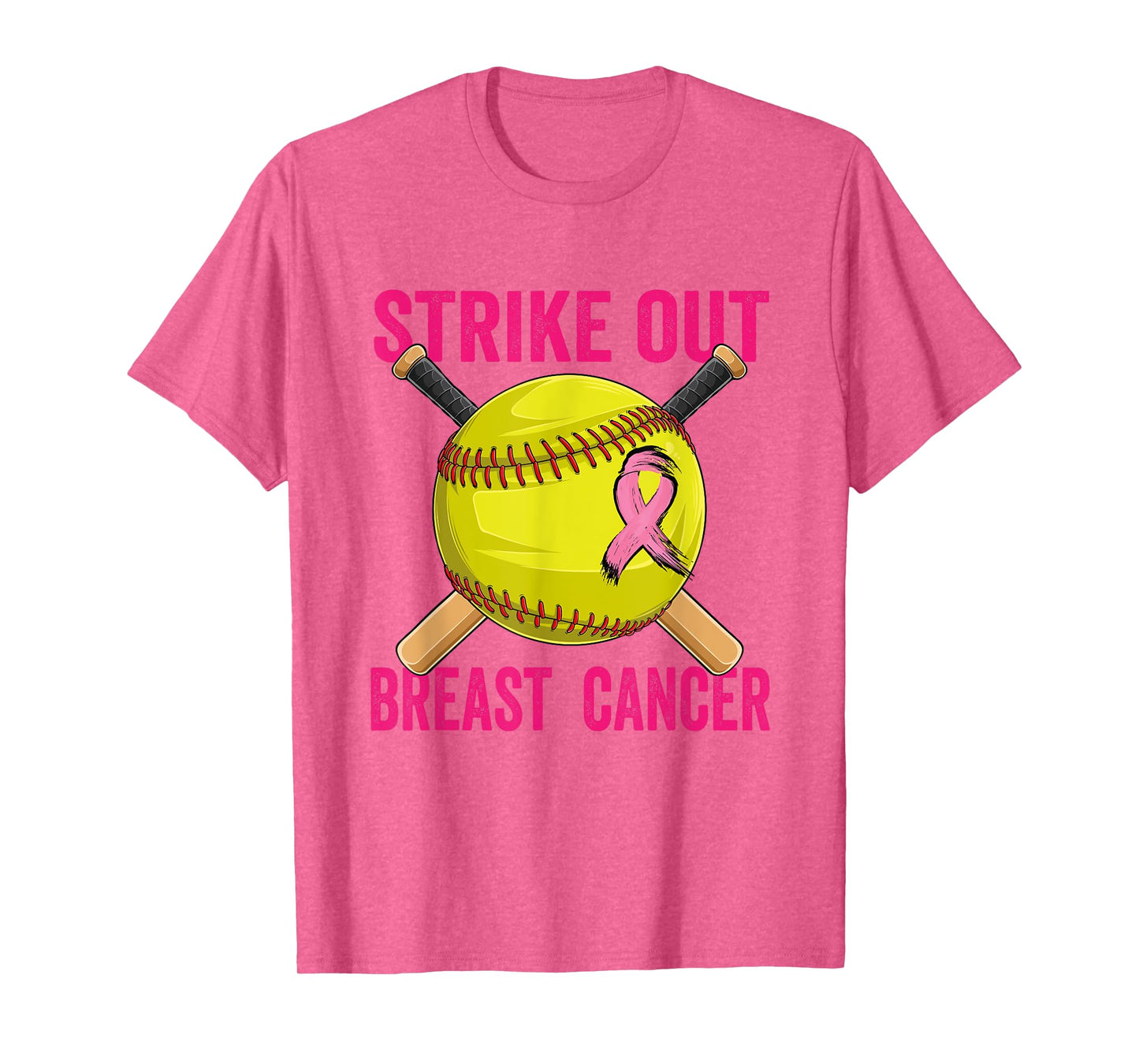 Strike Out Breast Cancer Awareness Softball Fighters T-Shirt