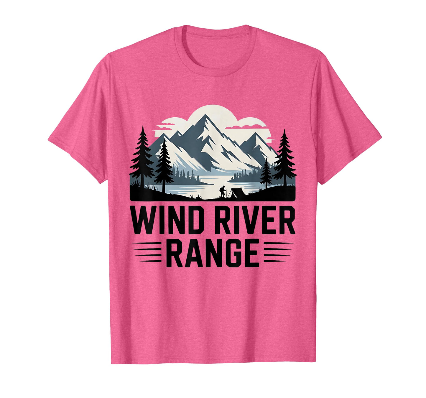 Wind Rivers Range Hiking Camping Climbing Wilderness Trails T-Shirt