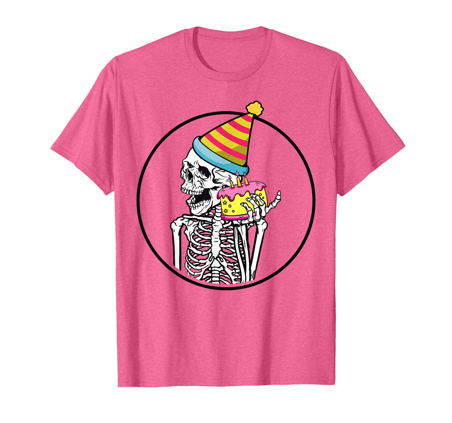 Happy Birthday Halloween Skeleton Cake Funny Spooky Costume T-Shirt