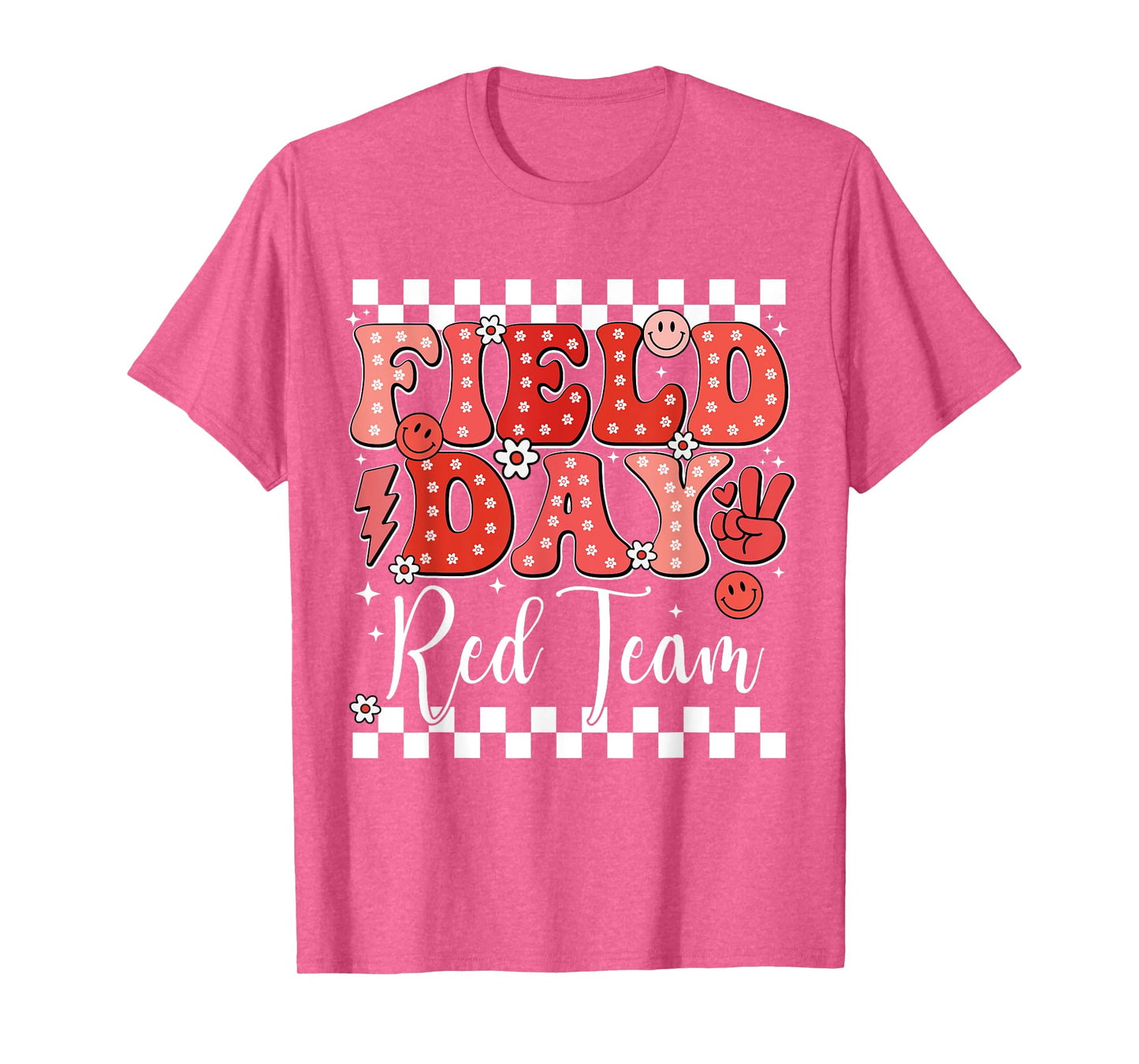 Fun Field Day Red Team Color Field Trip Game Competition T-Shirt