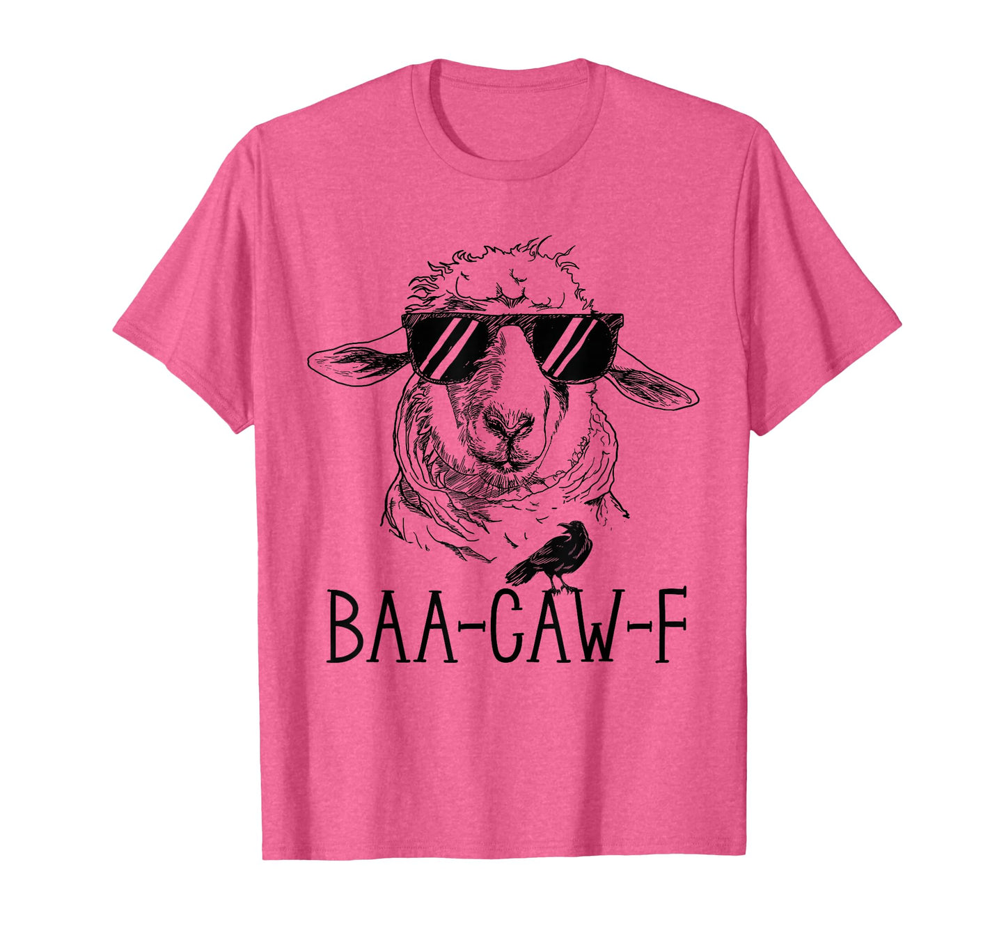 Sheep Baa + Crow Caw Back Off Pun Funny Tee for Introverts T-Shirt