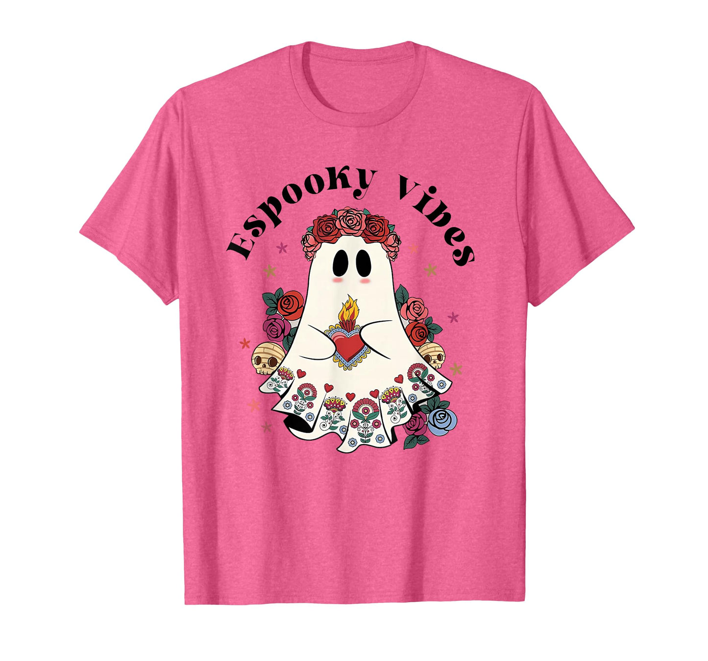 Espooky Vibes Maestra Halloween Spanish Mexican Teacher T-Shirt