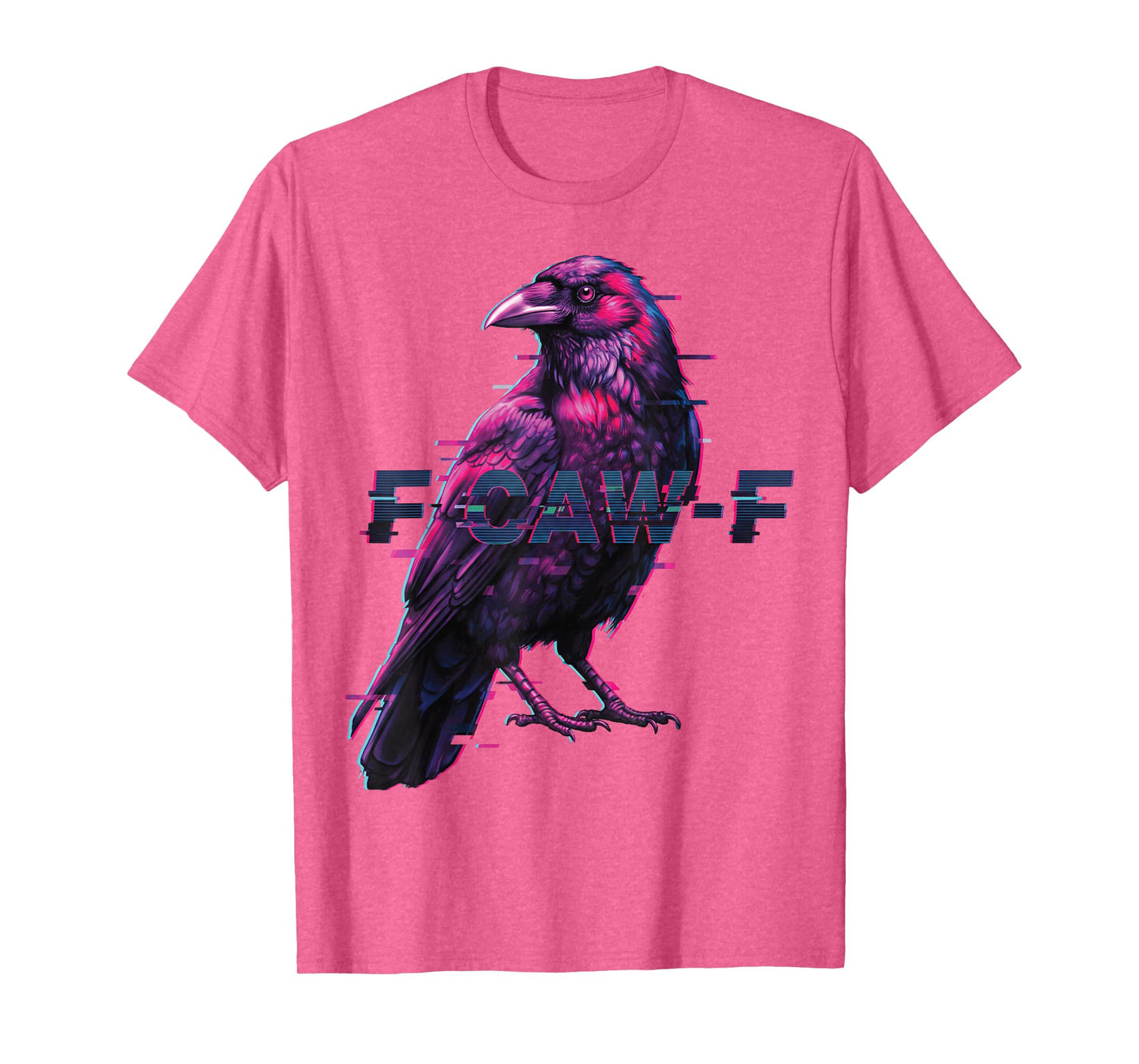 F-Caw-F Black Crow Funny Black Bird Moon Gothic Adult Humor T-Shirt