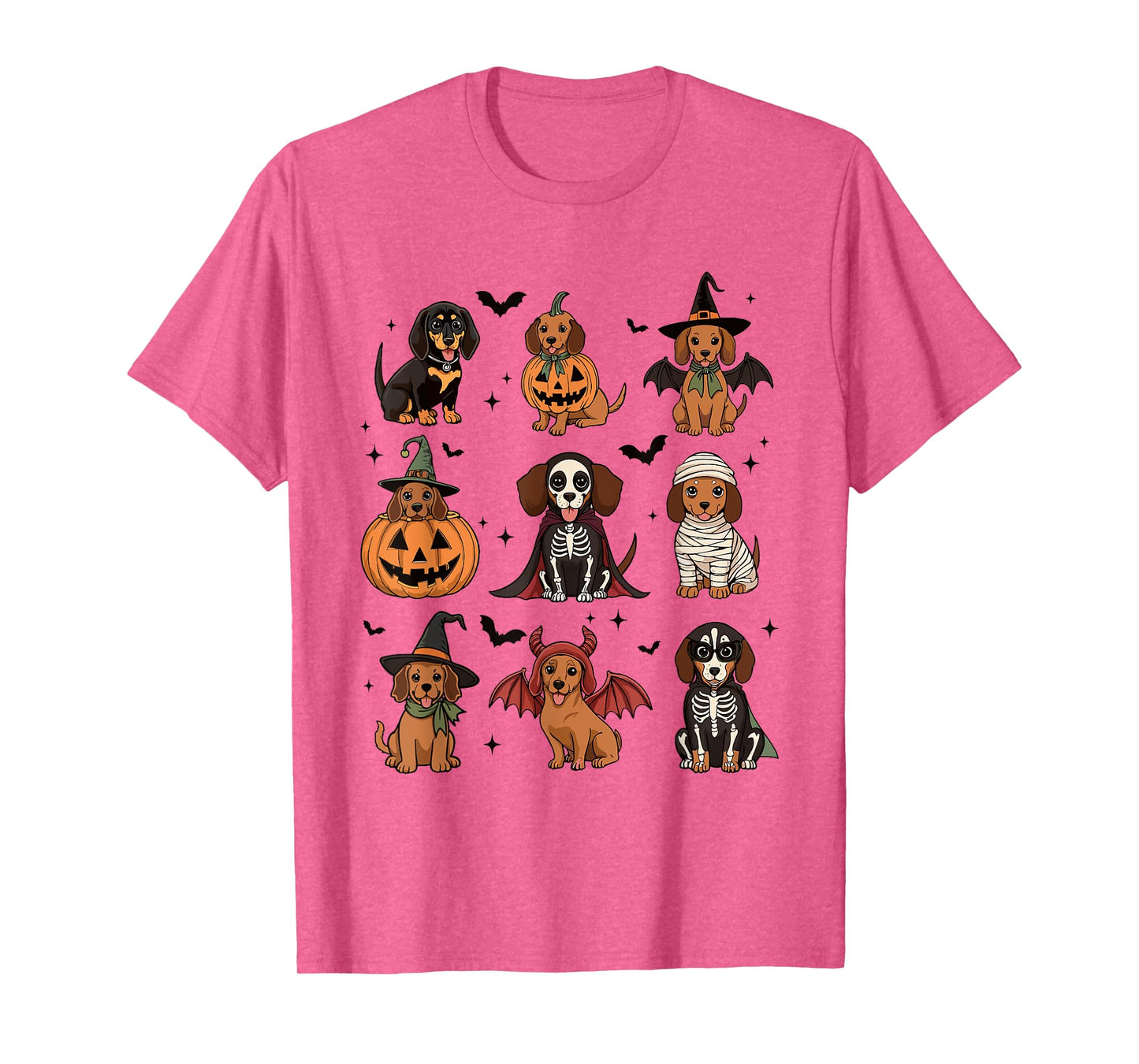 Funny Dachshund Halloween Wiener Dog Mom Dog Lover Spooky T-Shirt