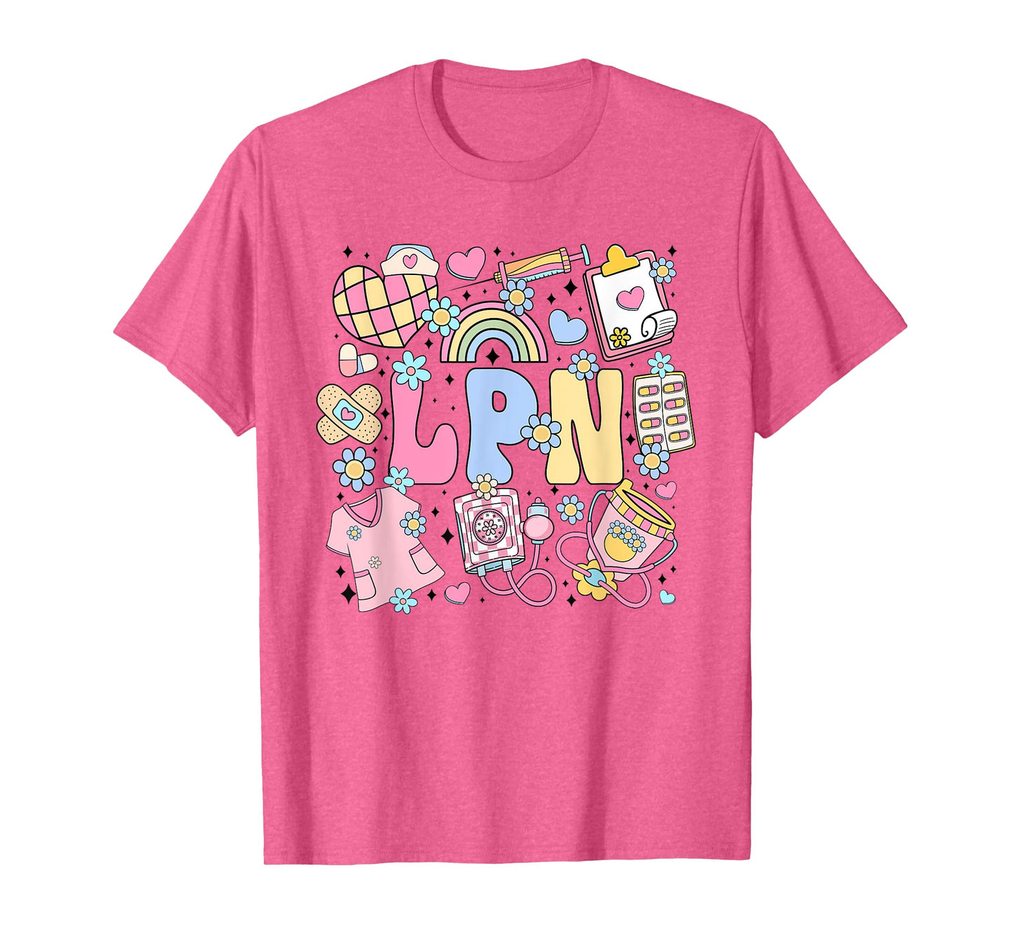 LPN Nurse Stuff Retro Licensed Practical Nurse Nursing T-Shirt