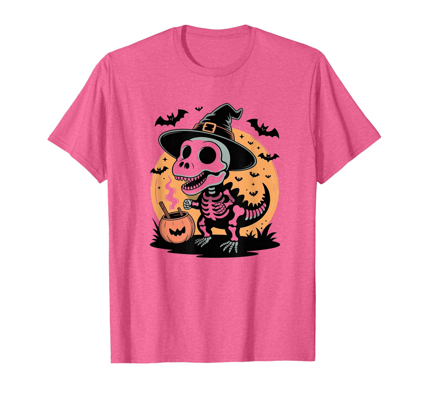 Halloween Skeleton Dinosaur Kids Man T-Shirt