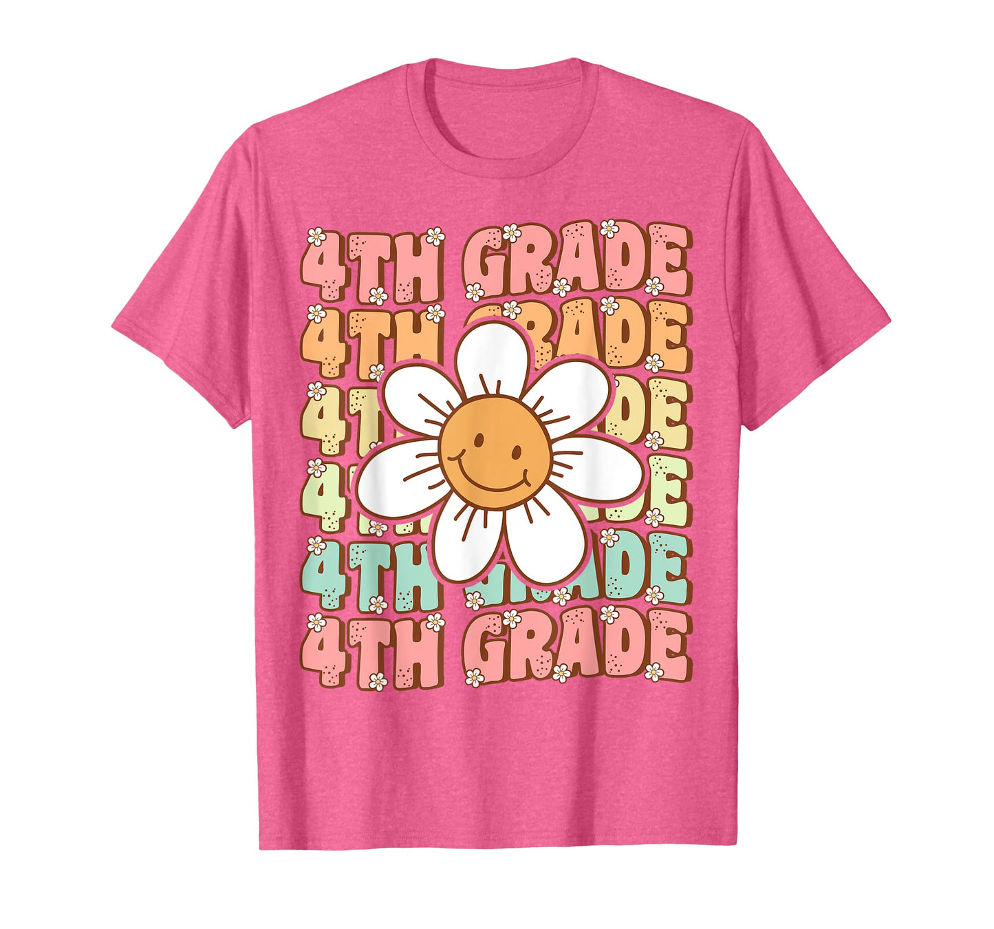 Groovy 4th Grade Back To School First Day of Fourth Grade T-Shirt