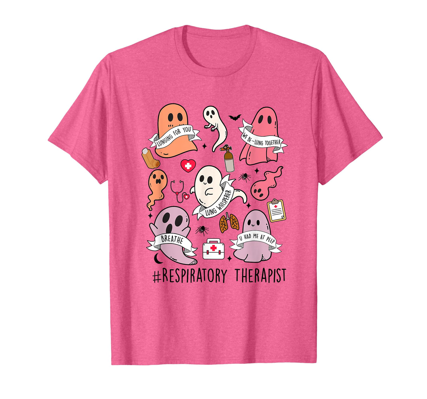 Respiratory Therapist Halloween ghost RT Respiratory Therapy T-Shirt